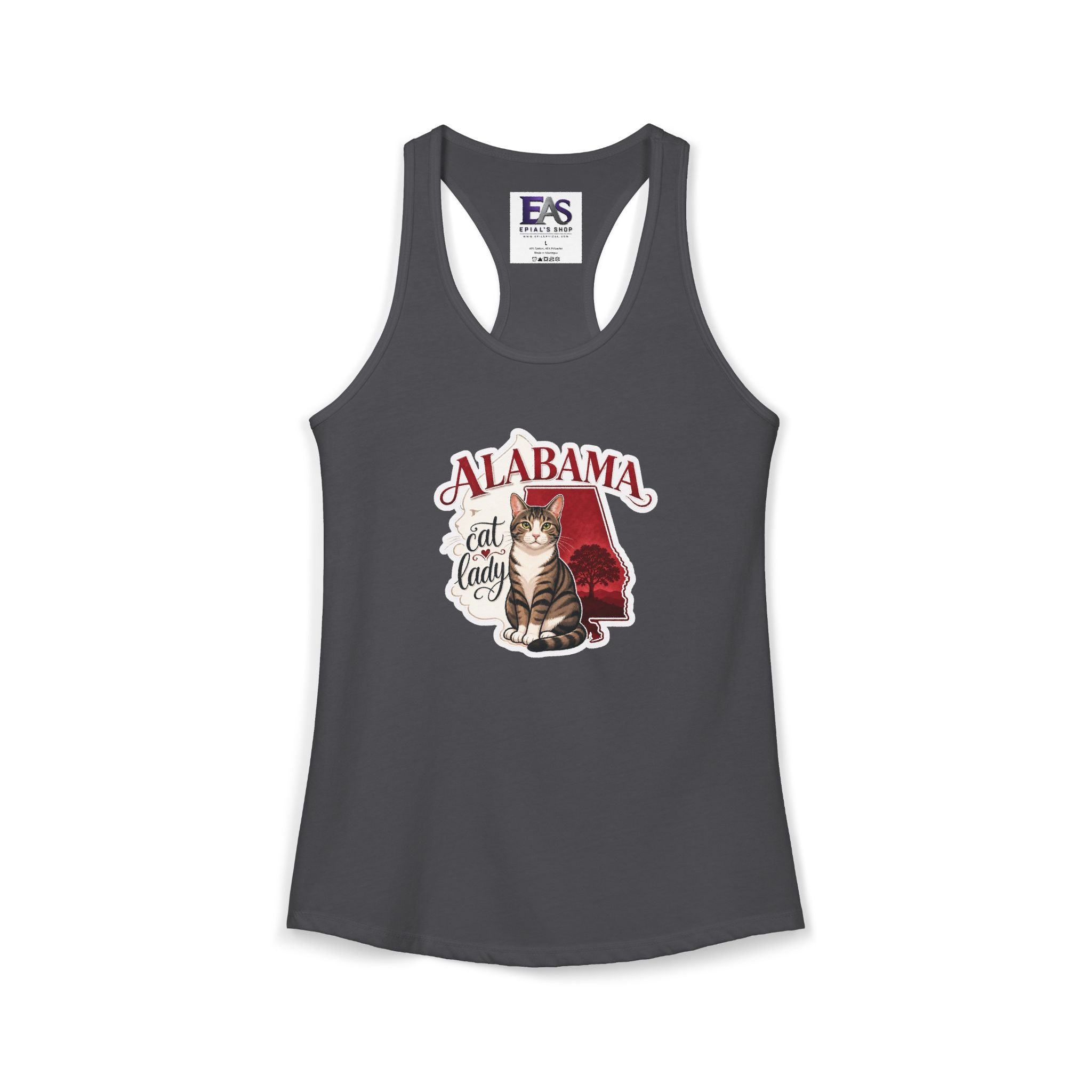 Alabama Cat Lady Women’s Racerback Tank Top