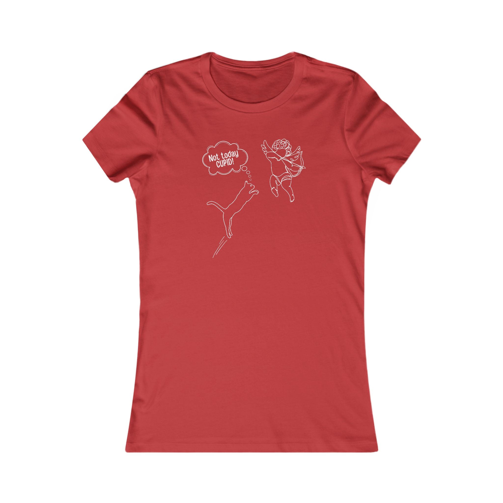 Not Today Cupid Valentines Day Women's Favorite Tee - EpiAl's Shop