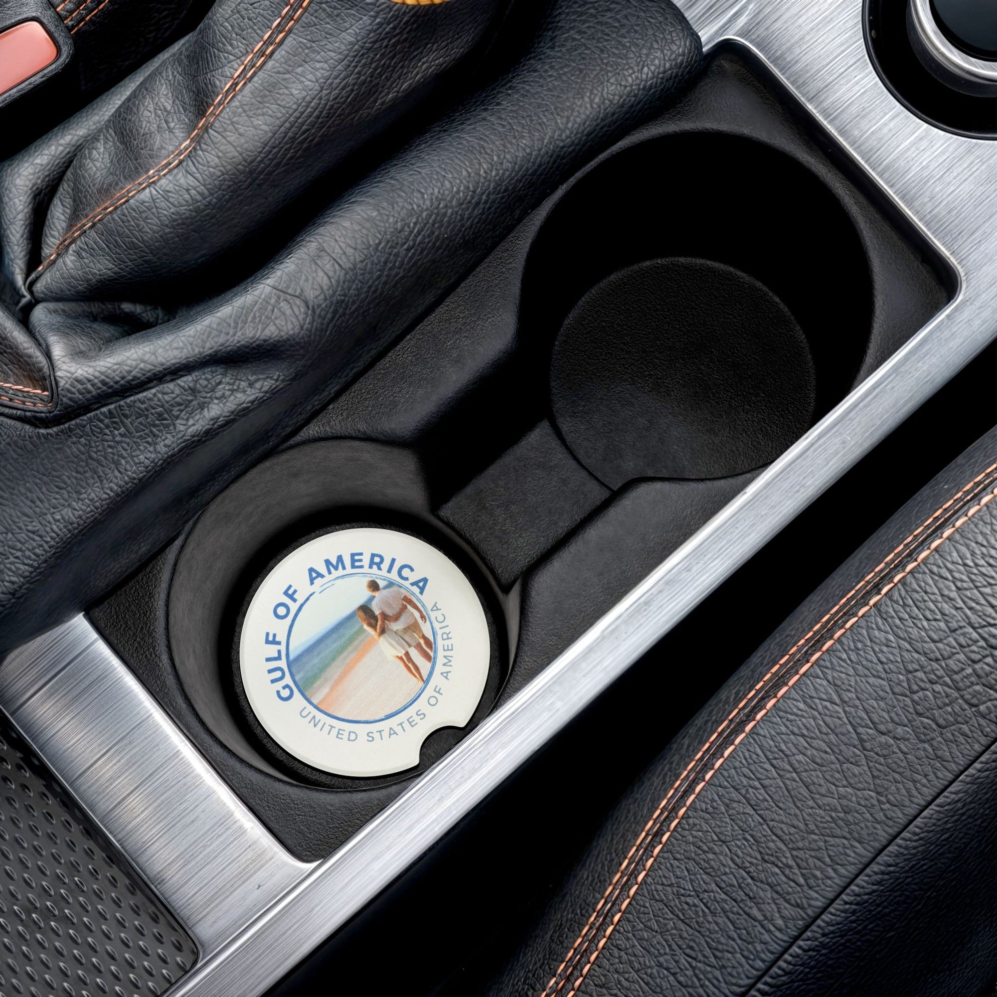 American Gulf USA Soapstone Car Coaster