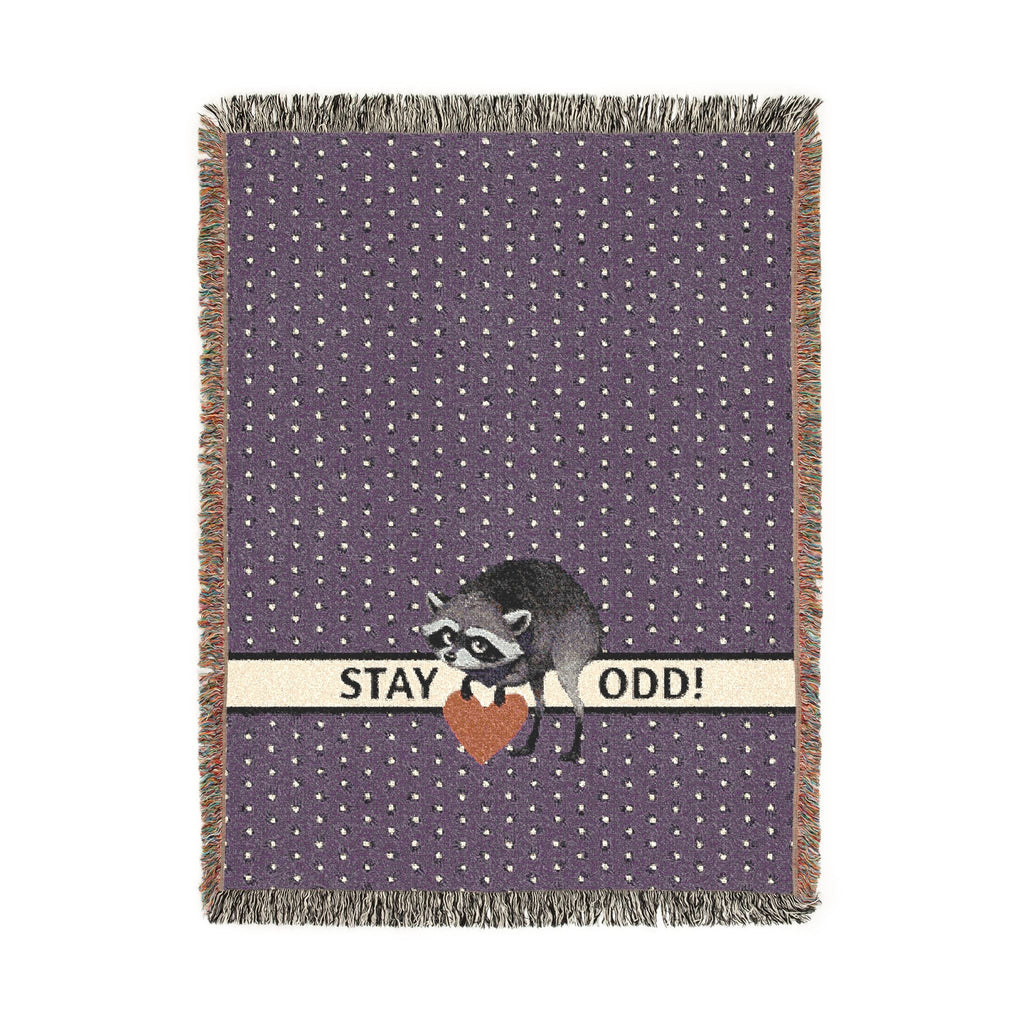 Stay Odd Jimothy Woven Cotton Blanket