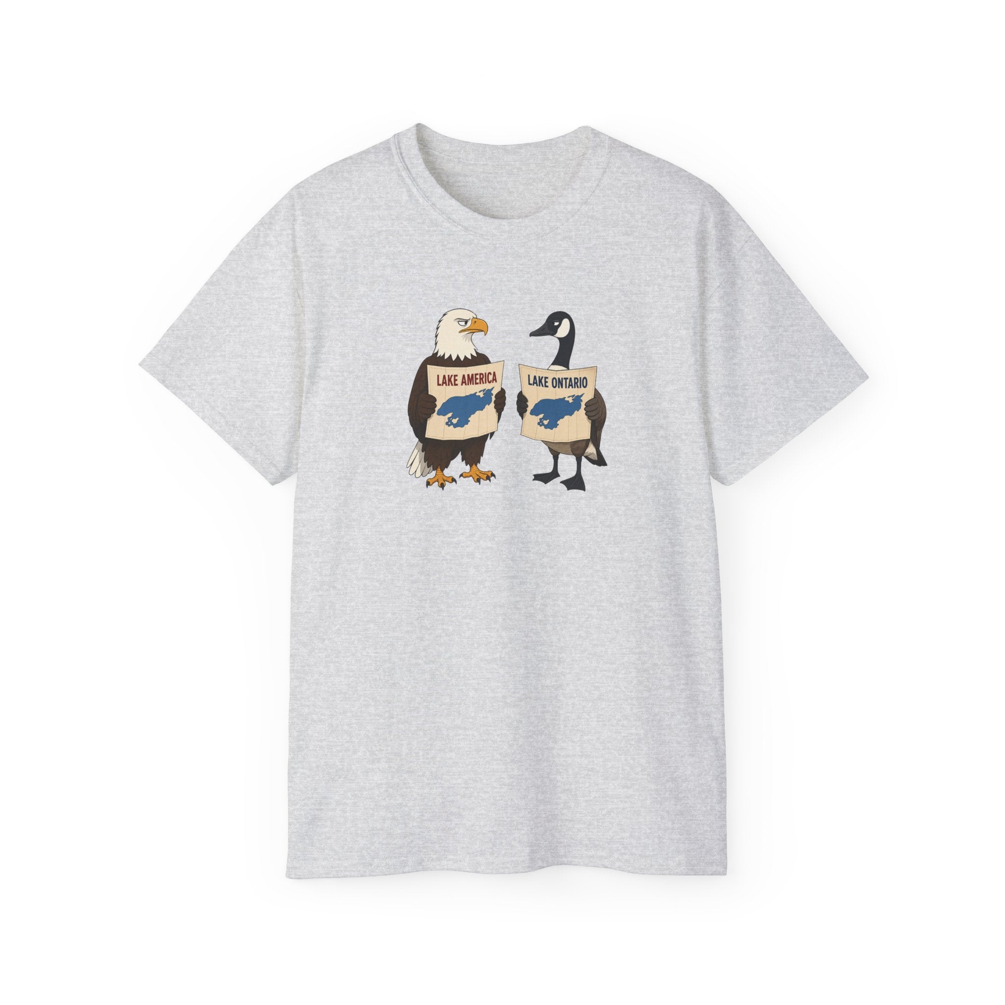 Lake America vs. Lake Ontario Eagle and Goose T-Shirt