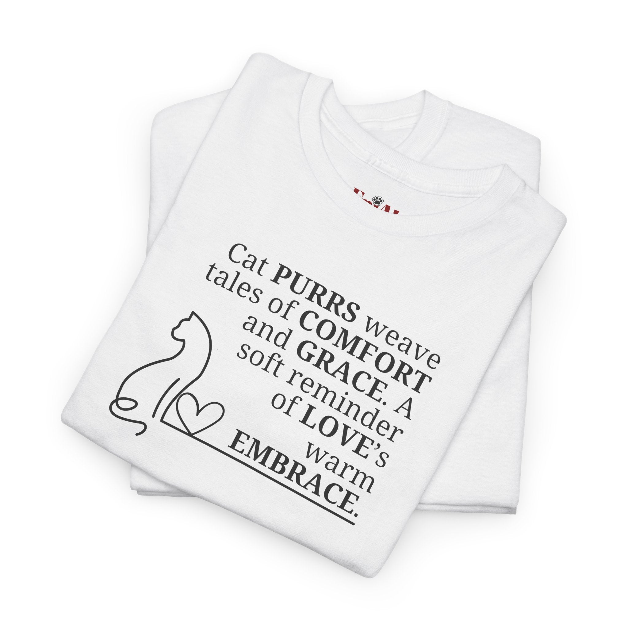 Cat Purrs Unisex Heavy Cotton Tee - EpiAl's Shop