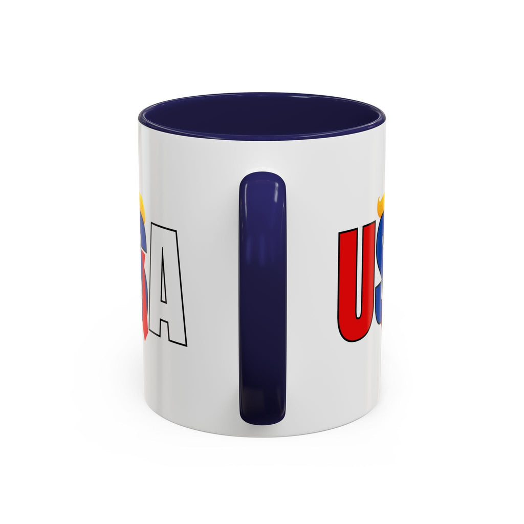 Trump USA Accent Coffee Mug Printify