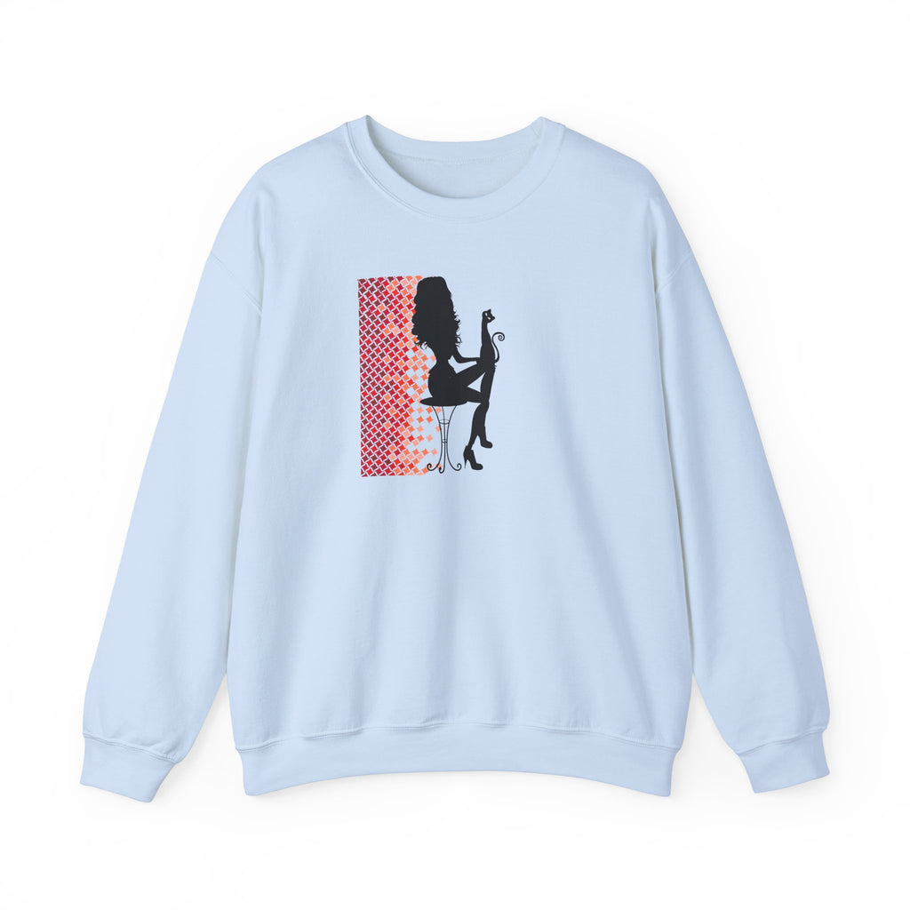 Poised Cat Lady Heavy Blend™ Crewneck Sweatshirt