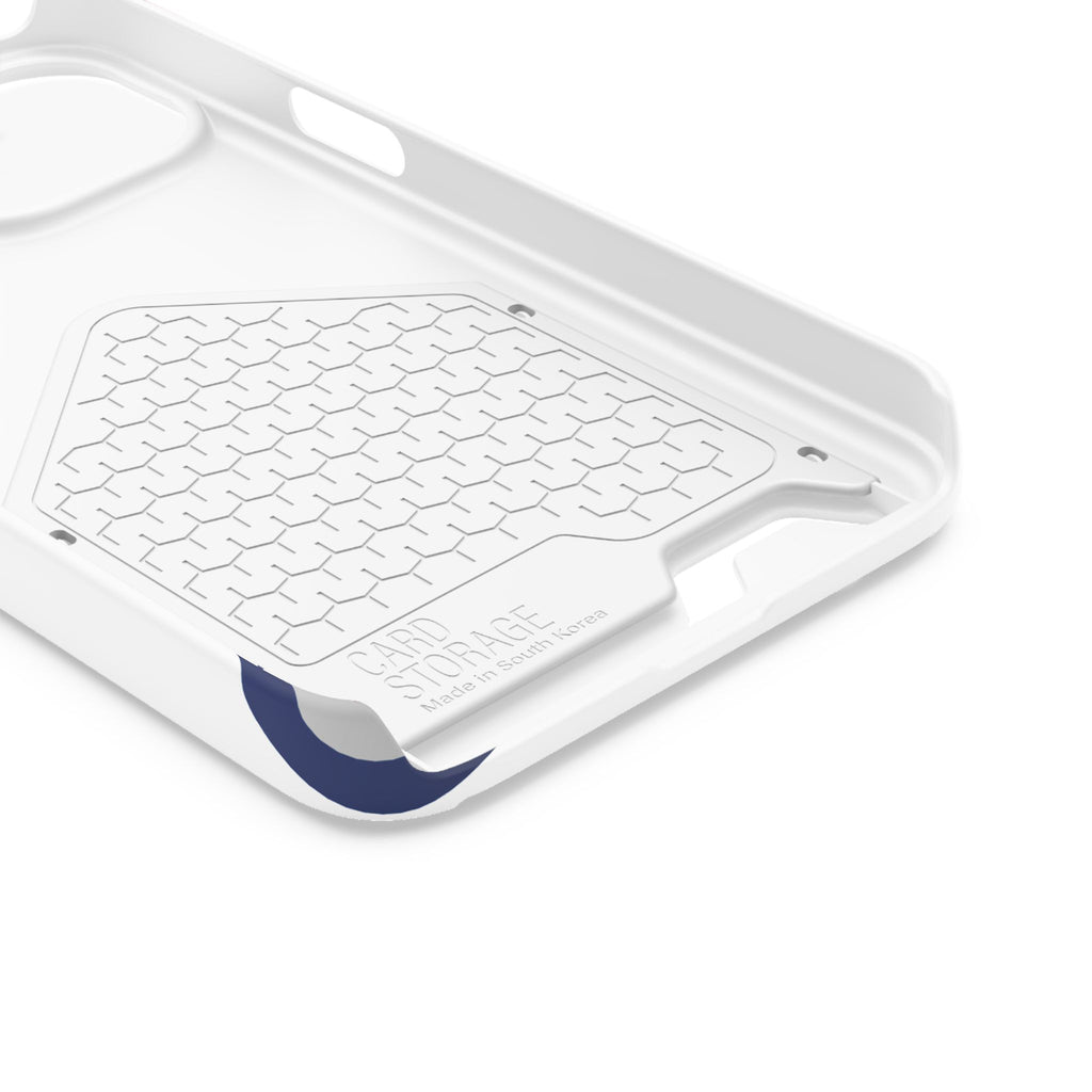 Swoop Guy iPhone Case – Minimal Line Portrait Patriotic Design, Slim Protective Case with Card Slot