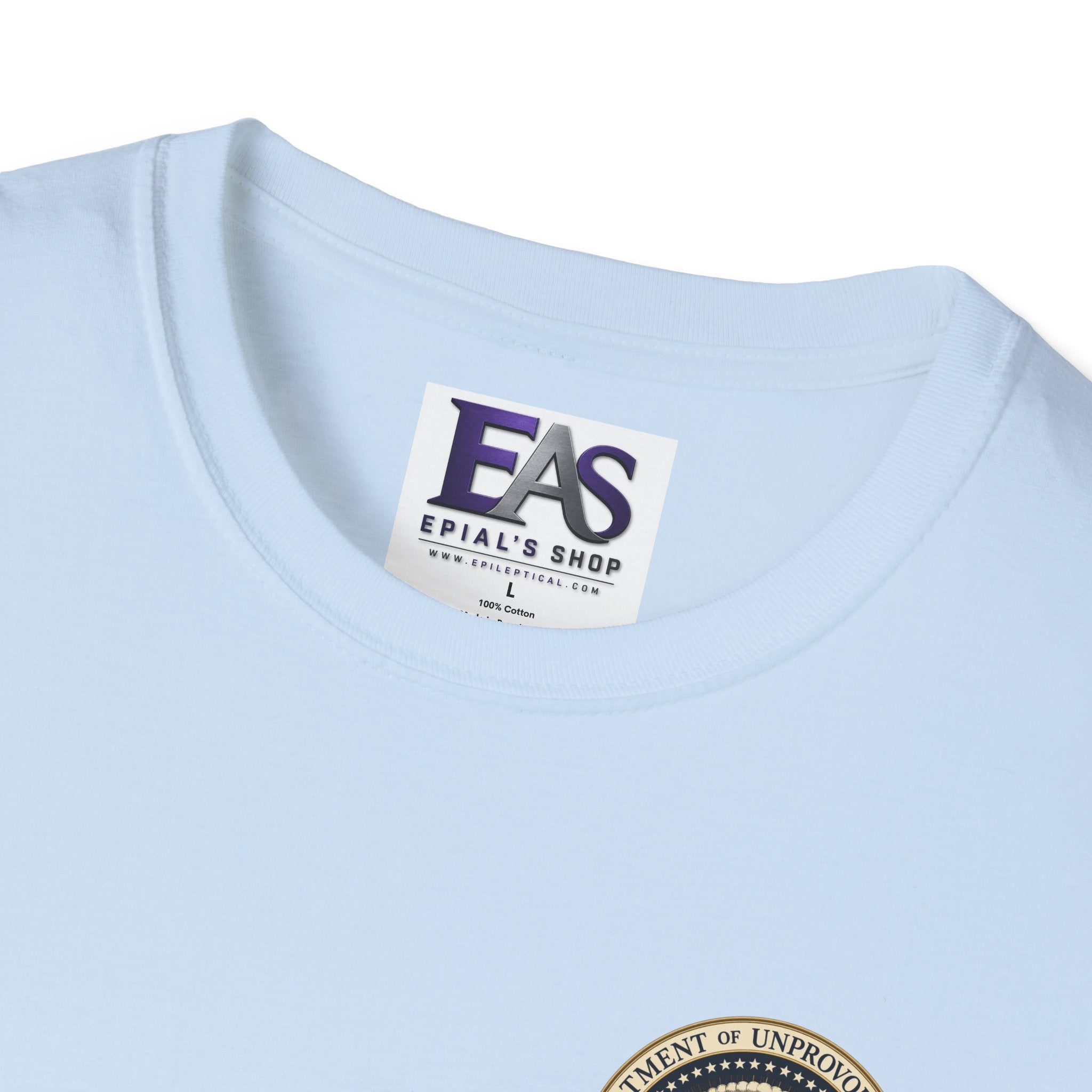 Department of Unprovoked Zoomies Cat T-Shirt | Faux Government Seal Tee