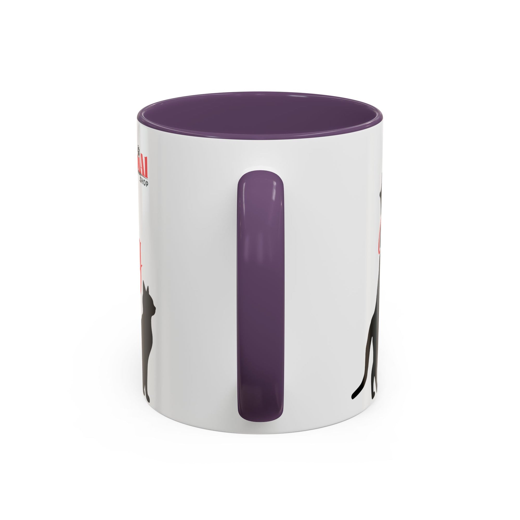 Silhouette Cat Lovers Accent Mug