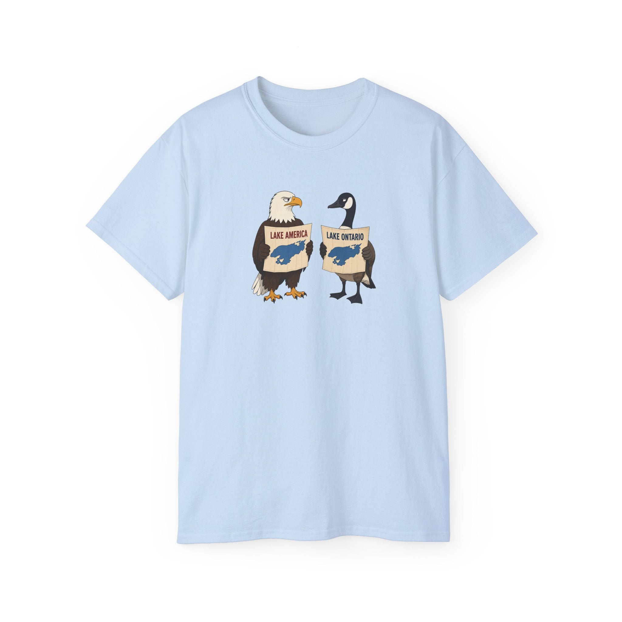 Lake America vs. Lake Ontario Eagle and Goose T-Shirt