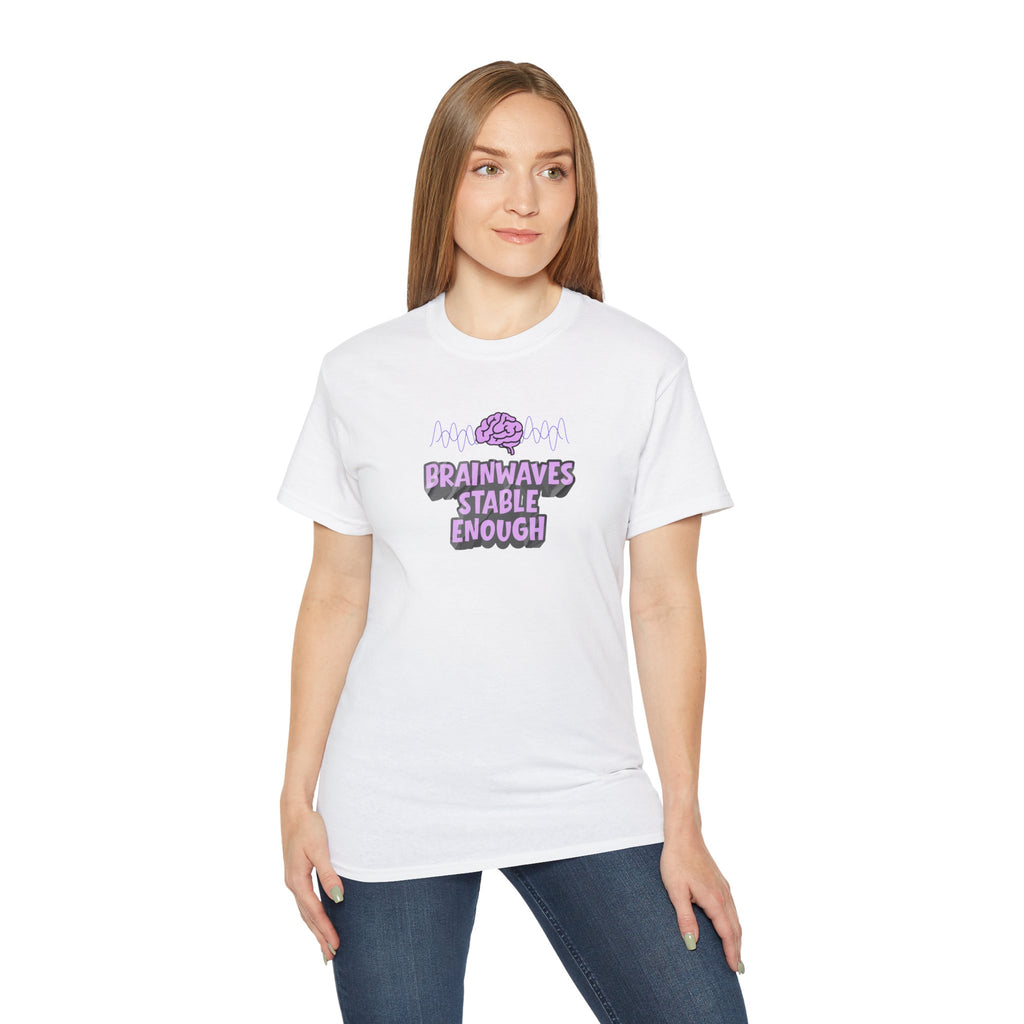 Brainwaves Stable Enough Unisex Heavy Cotton Tee