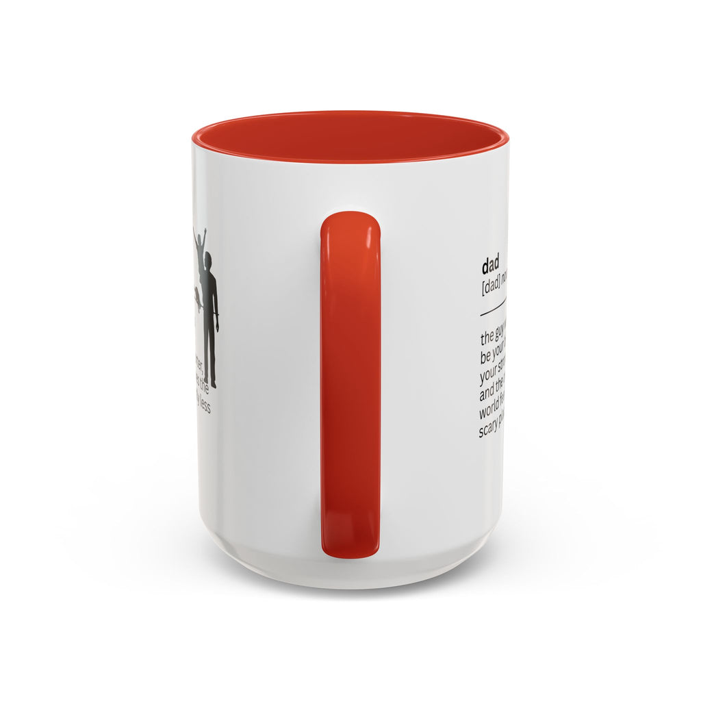 Dad Biggest Fan Accent Coffee Mug - Perfect Gift for Dads