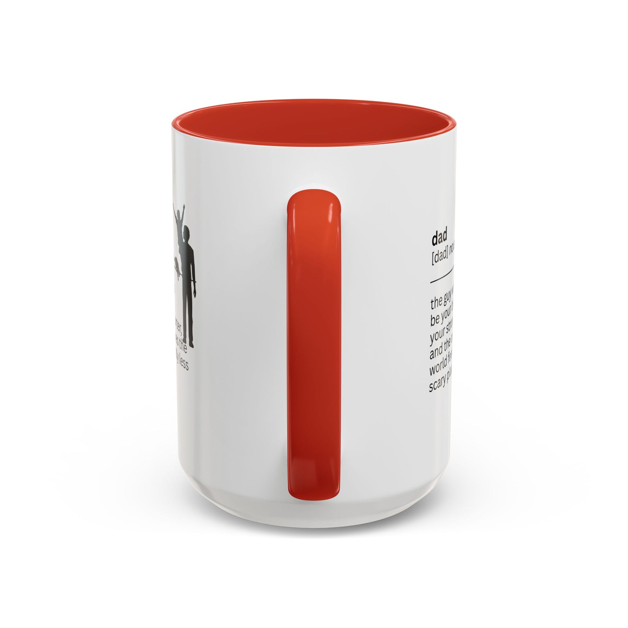 Dad Biggest Fan Accent Coffee Mug - Perfect Gift for Dads