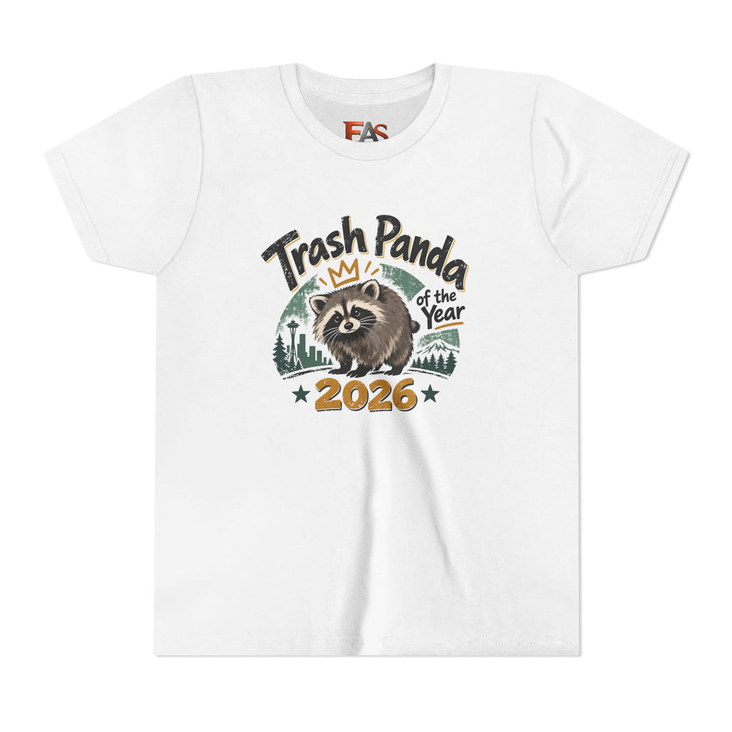 Trash Panda of the Year 2026 Youth T-Shirt | Jimothy-Inspired Raccoon Tee
