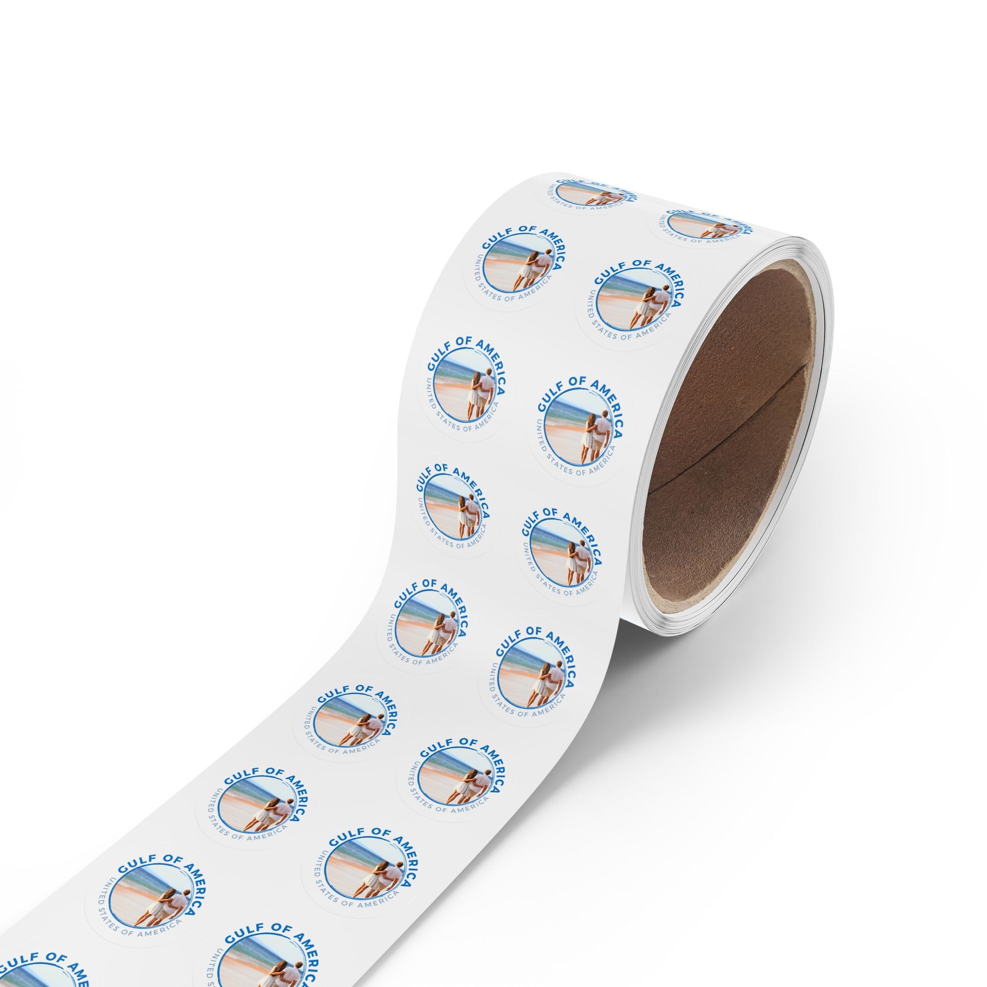 American Gulf Round Sticker Labels
