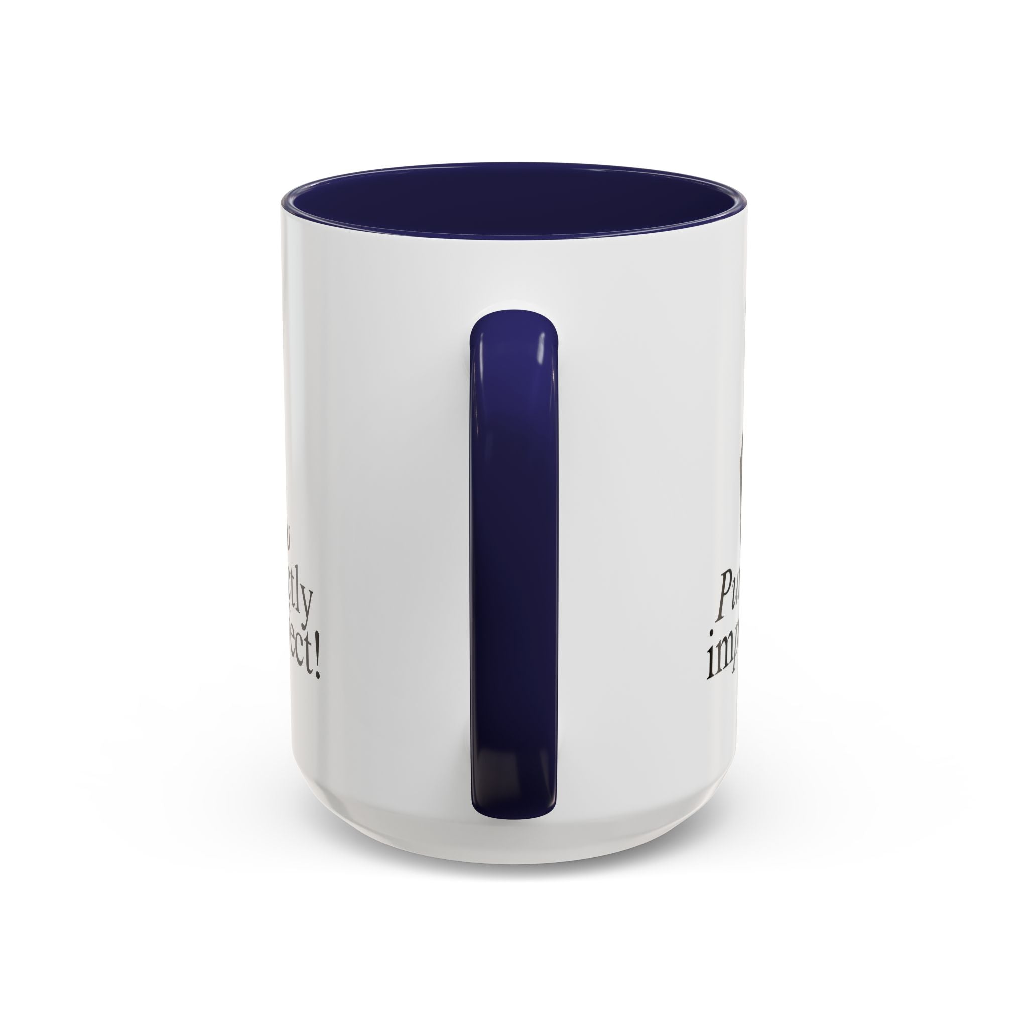 Photo depicting the ​Purrfectly Impurrfect Accent Coffee Mug (11, 15oz) from EpiAl's Shop.