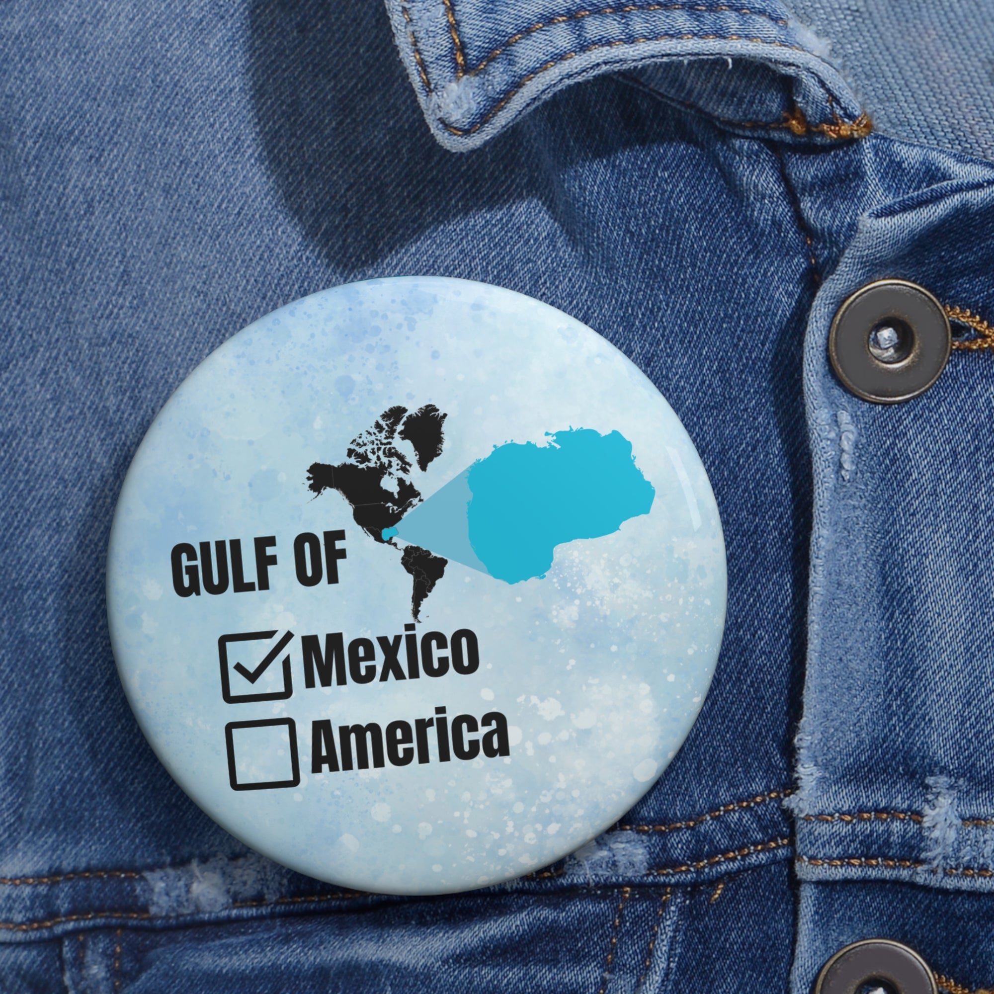 Gulf of Mexico Pin Button