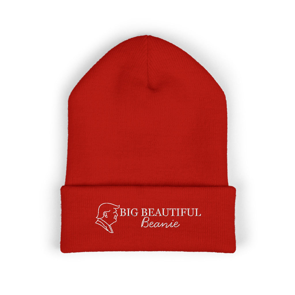 Big Beautiful Beanie — Embroidered Cuffed Knit Hat