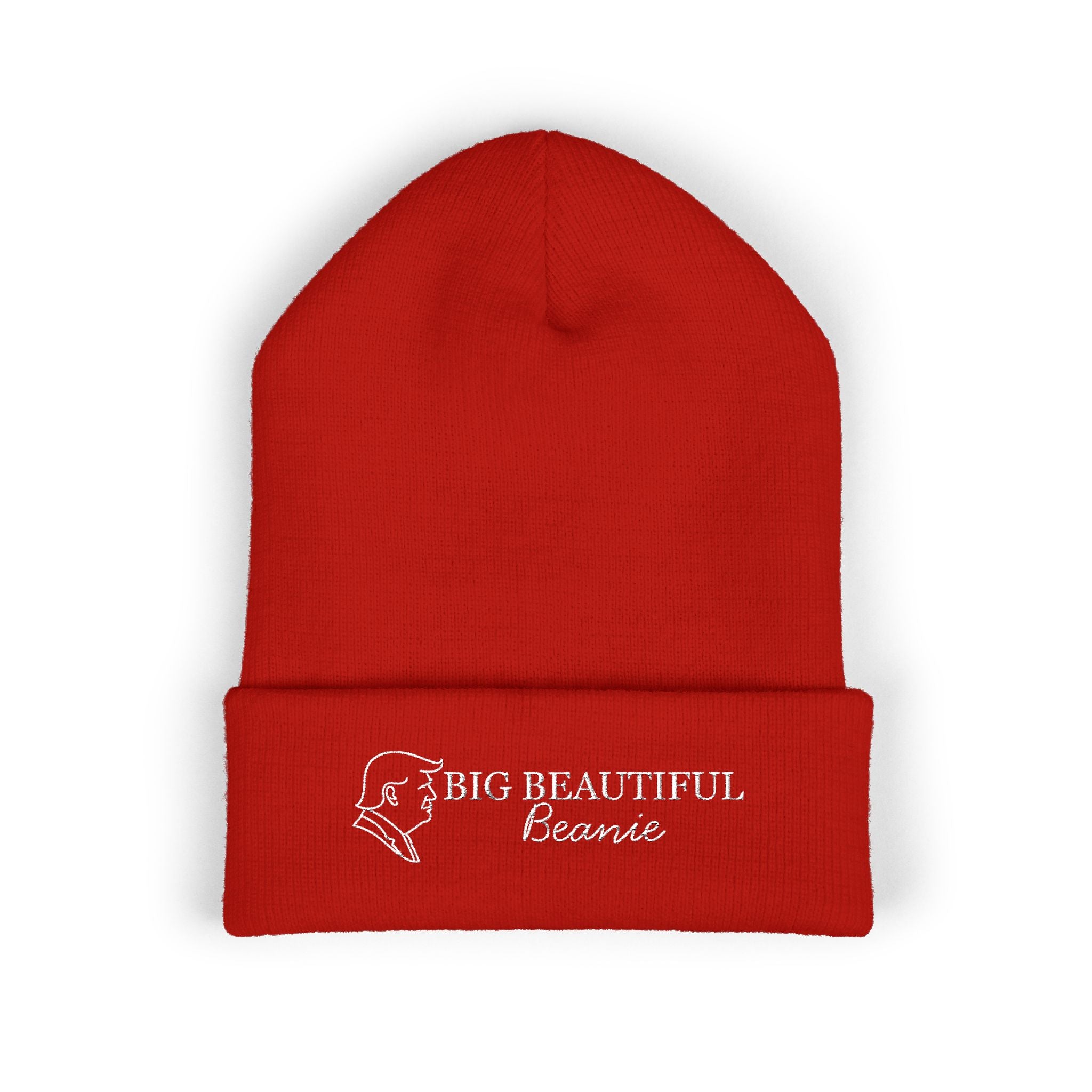 Big Beautiful Beanie — Embroidered Cuffed Knit Hat