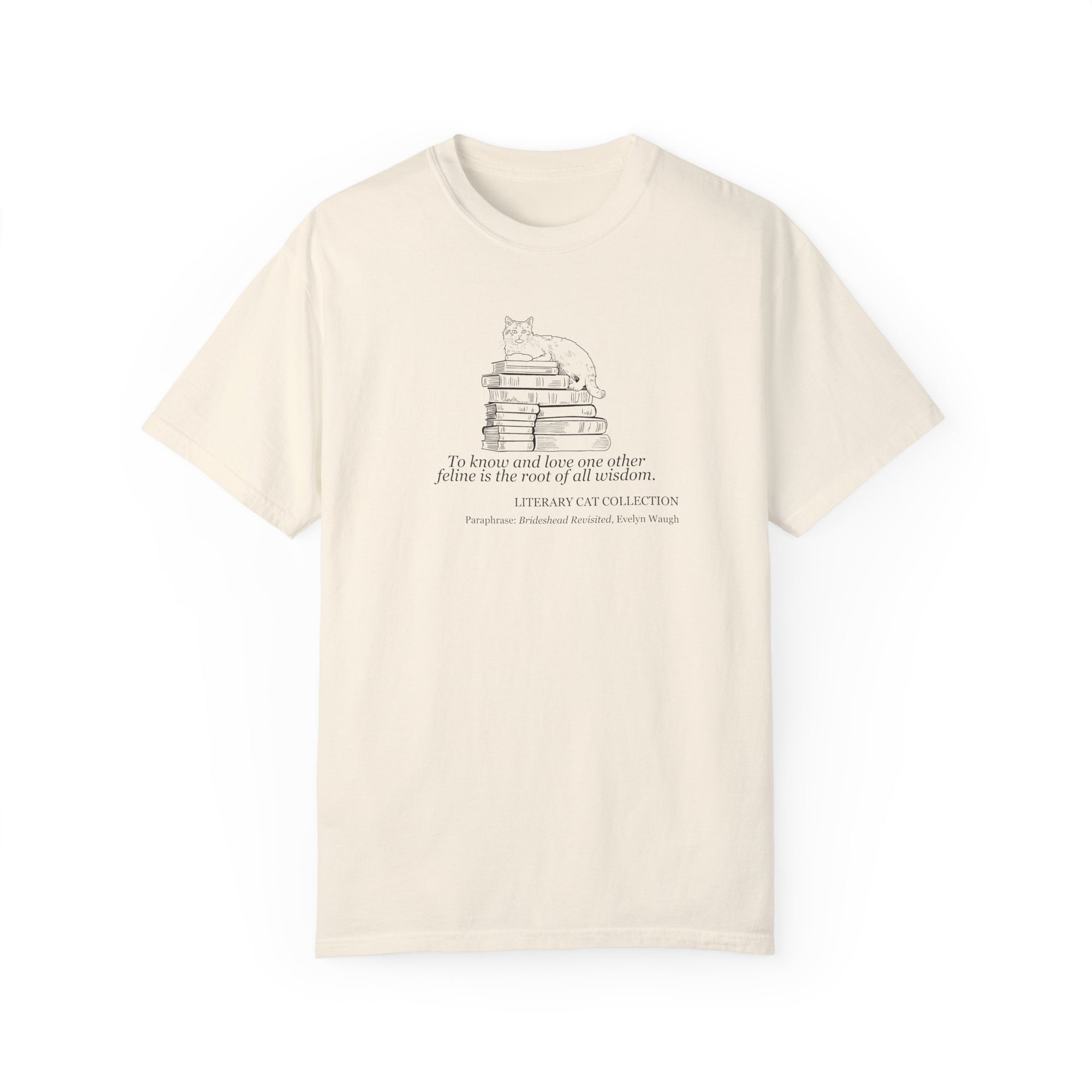 Literary Cat Unisex T-Shirt - Brideshead Revisited