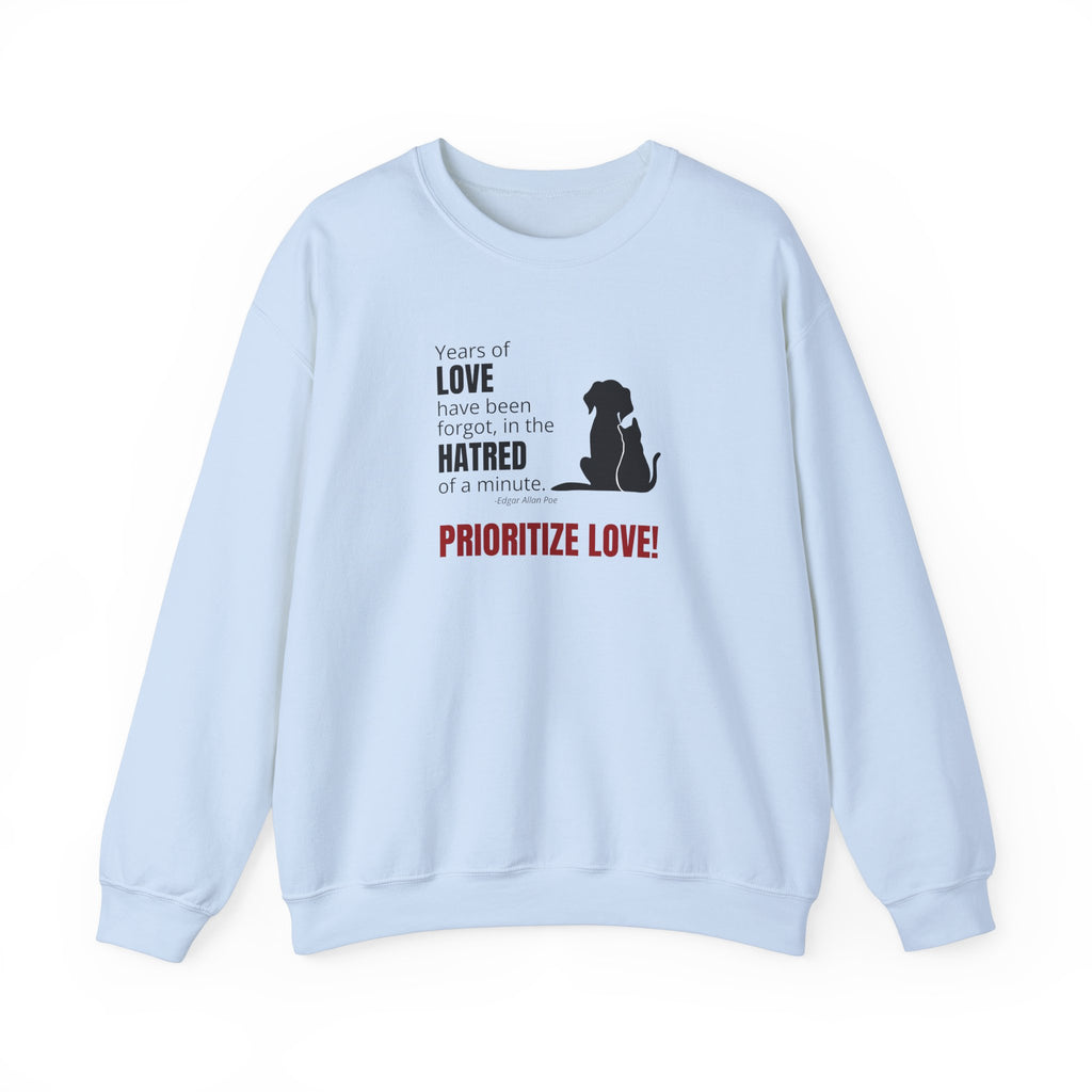 Prioritize Love Unisex Heavy Blend™ Crewneck Sweatshirt