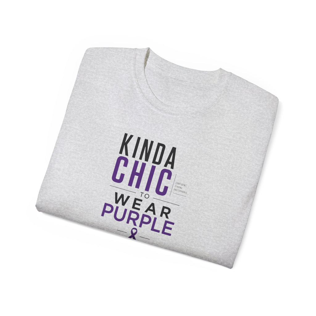 Kinda Chic to Wear Purple Epilepsy Awareness T-Shirt