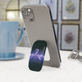 Epilepsy Awareness Phone Stand – Purple Ribbon Brain Wave Design