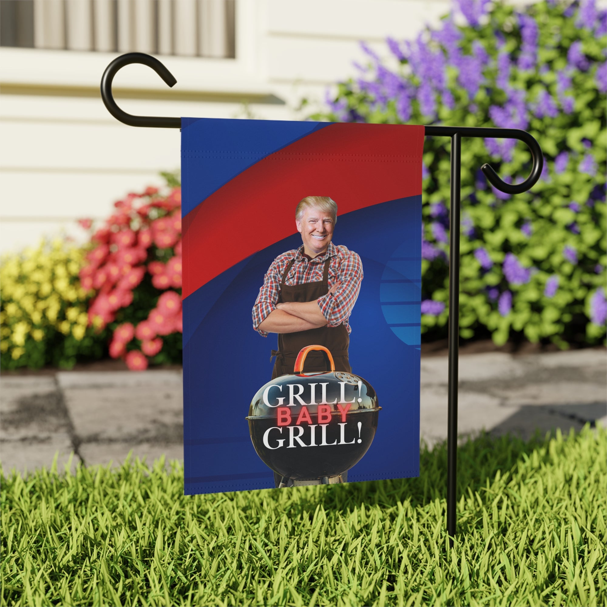 Trump Grill Baby Garden & House Banner