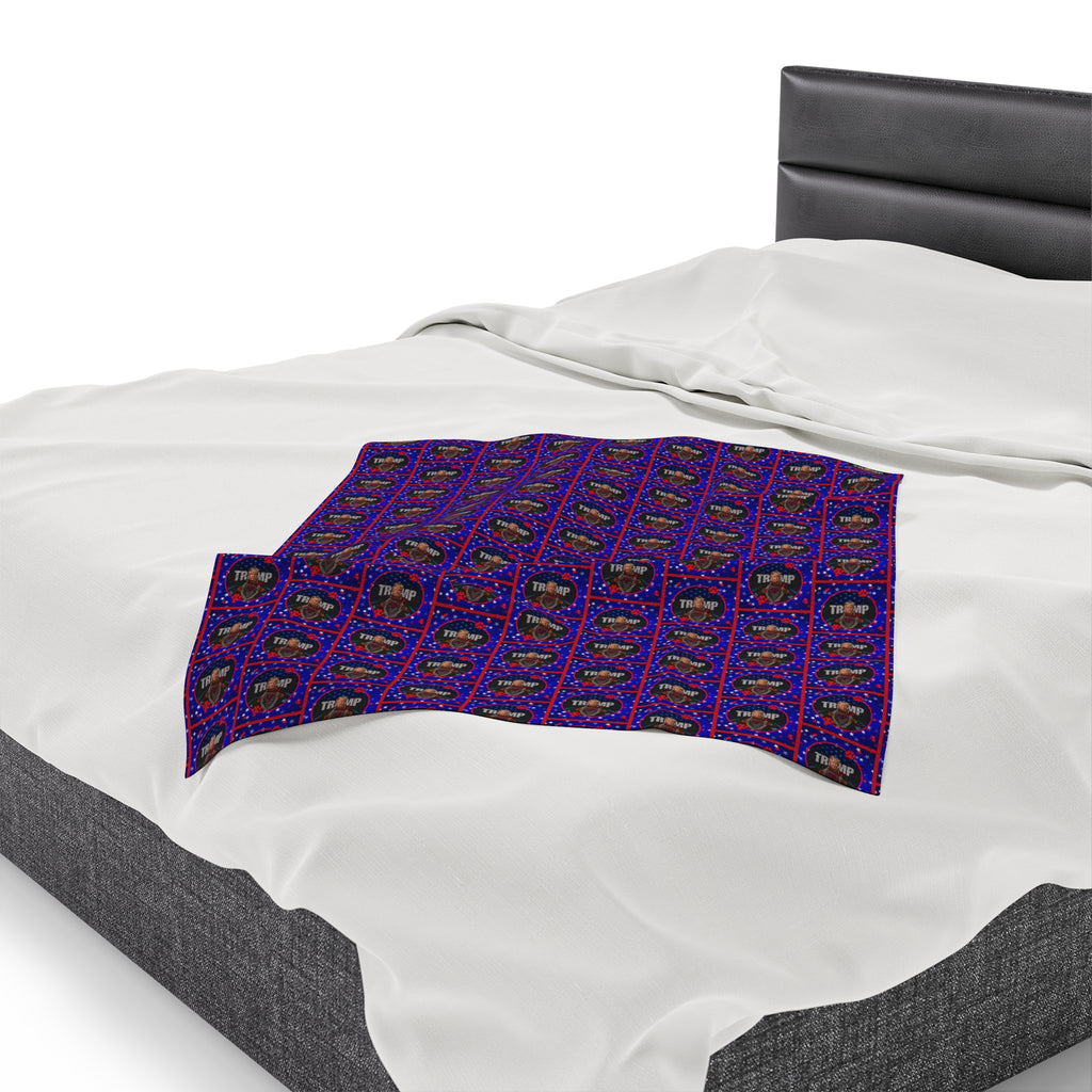 Stars & Trump 47 Velveteen Plush Blanket