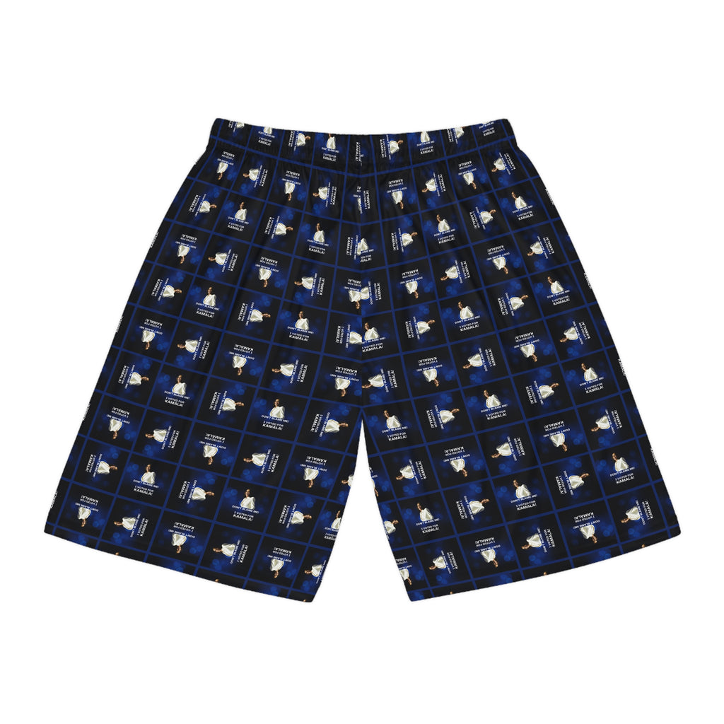 Stylish Basketball Shorts with Voted for Kamala Pattern