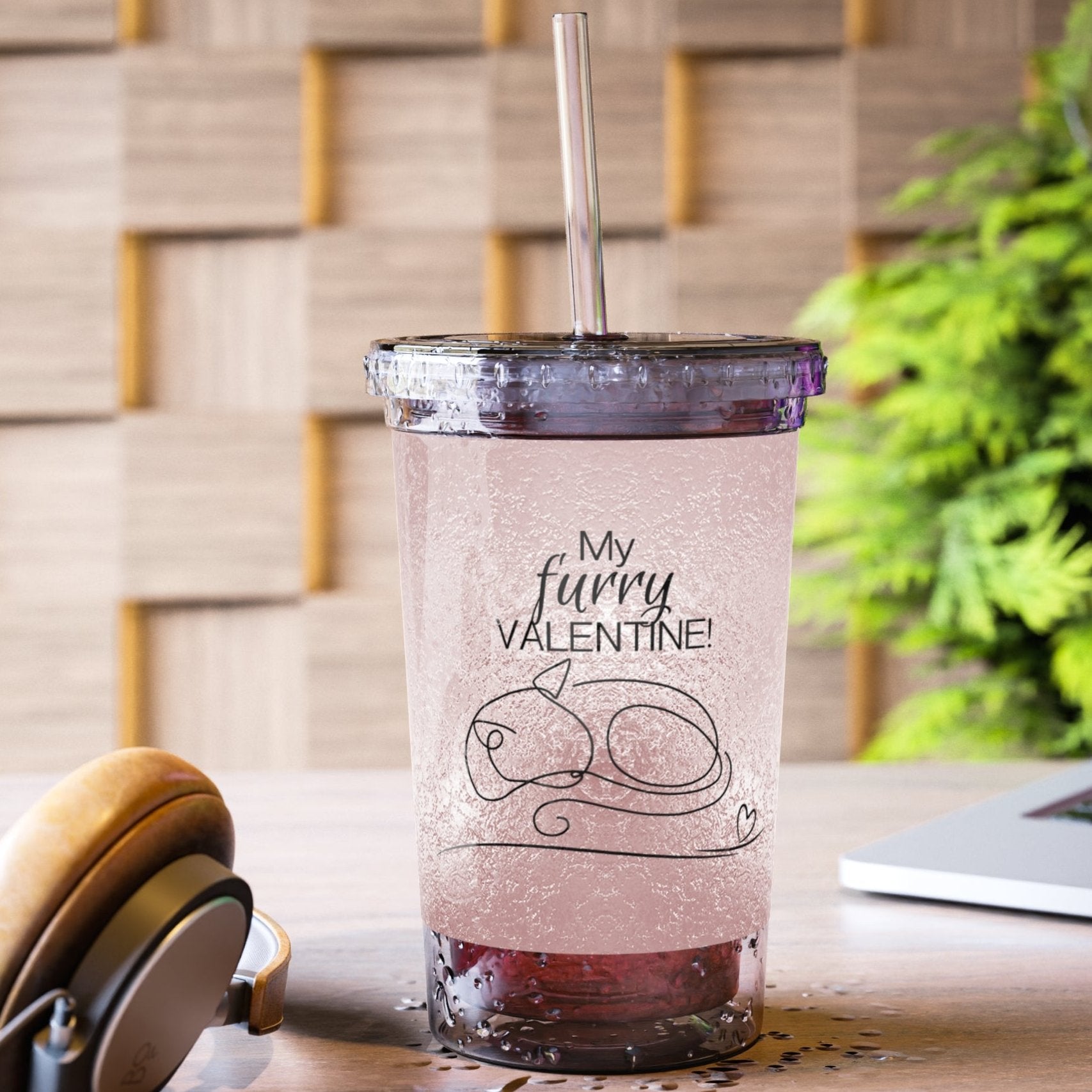 My Furry Valentine Suave Acrylic Cup - EpiAl's Shop