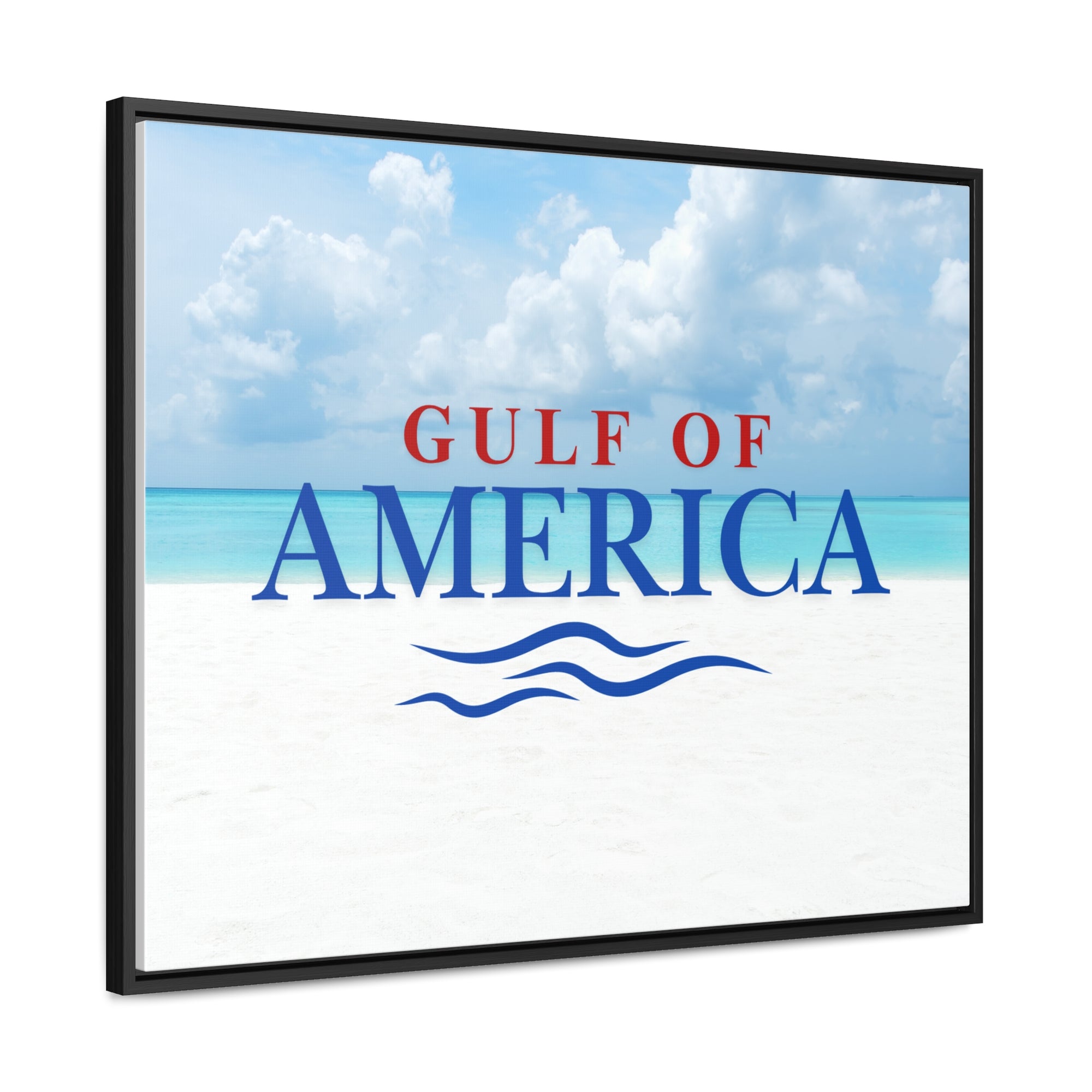 American Gulf Canvas Wrap - Coastal Wall Art for Beach Lovers