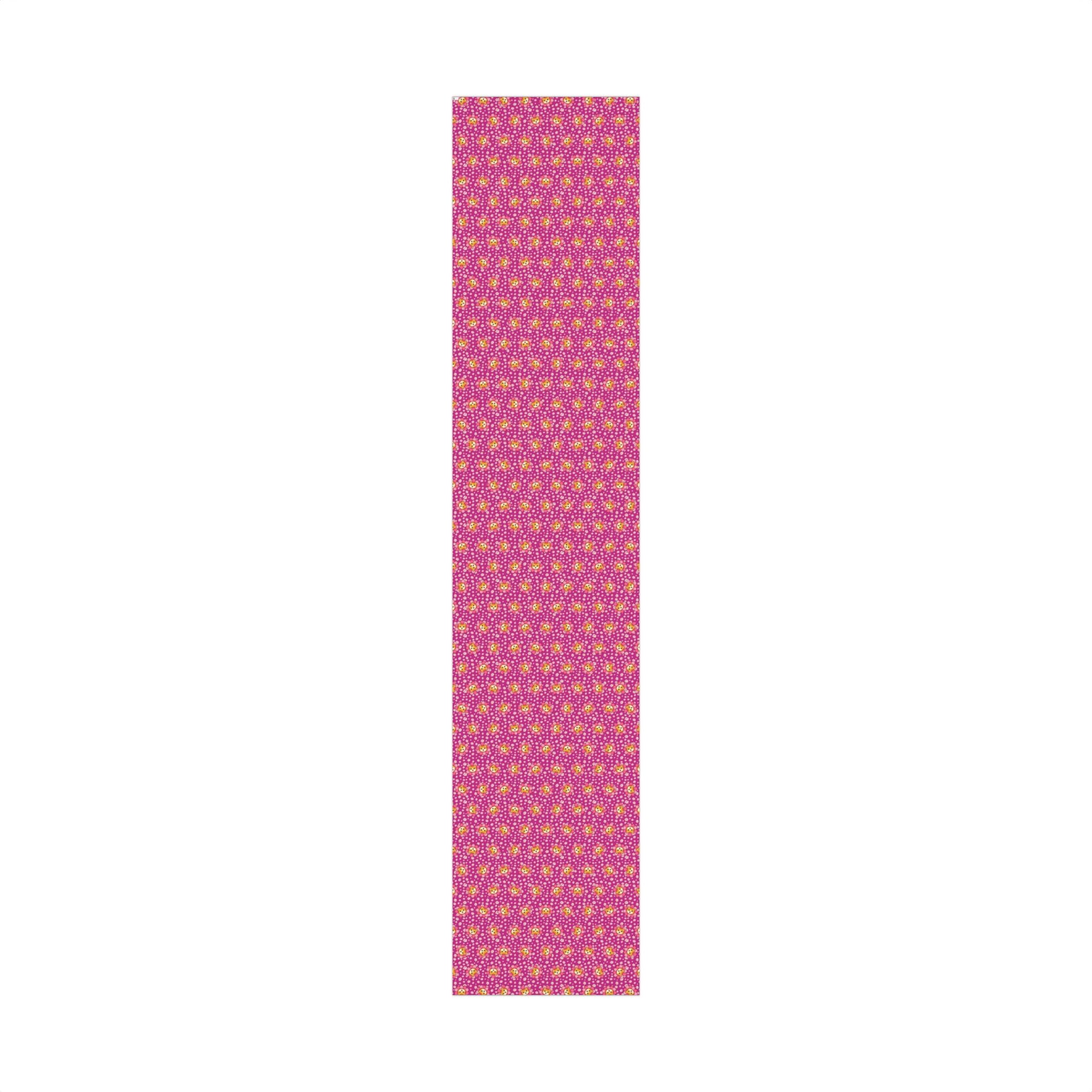 Pink Cat Blossom Gift Wrap | Cute Cat Lover Wrapping Paper