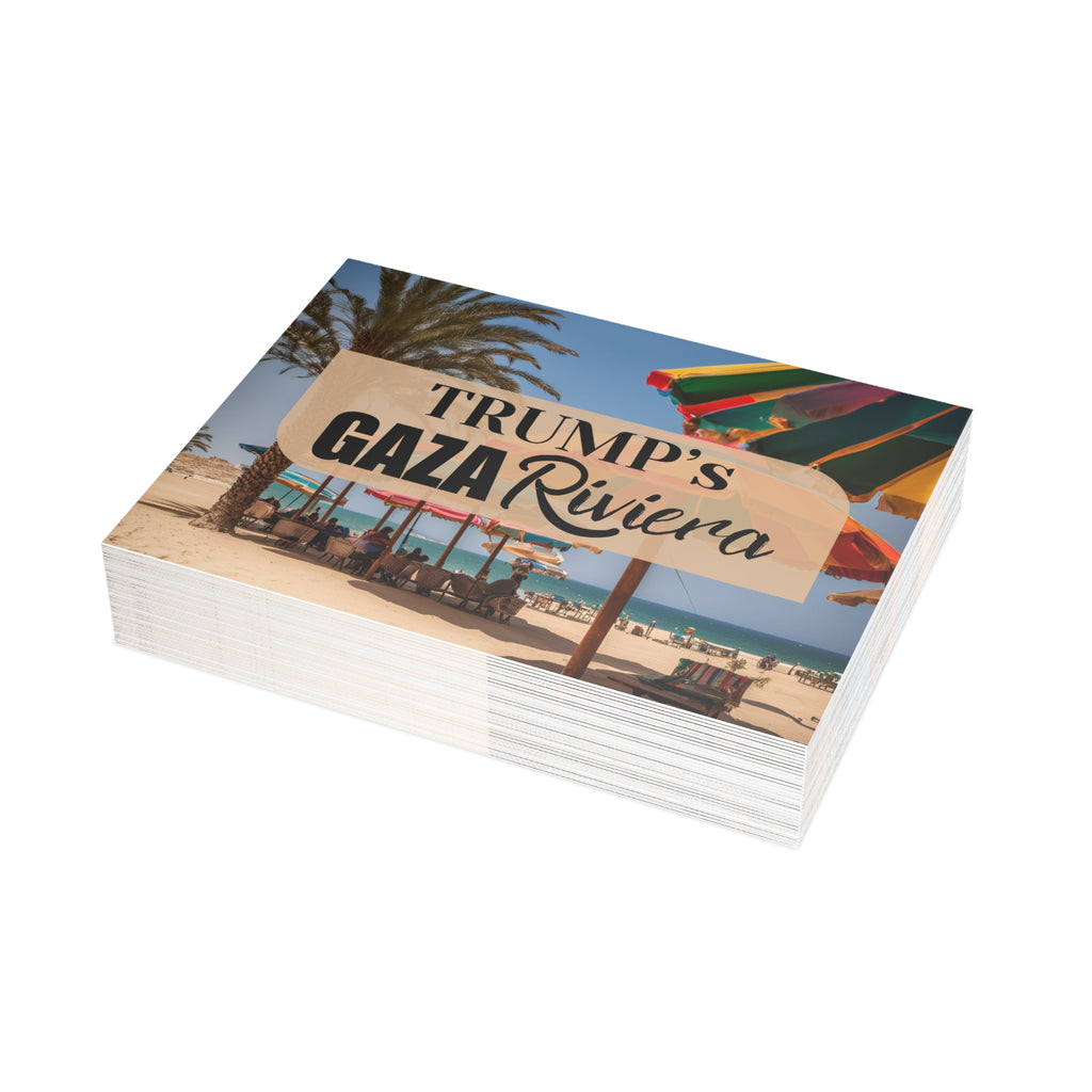Trump’s Gaza Riviera Design Postcard Bundles with Envelopes