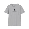Photo depicting the ​Purrcussionist Unisex Softstyle T-Shirt from EpiAl's Shop.