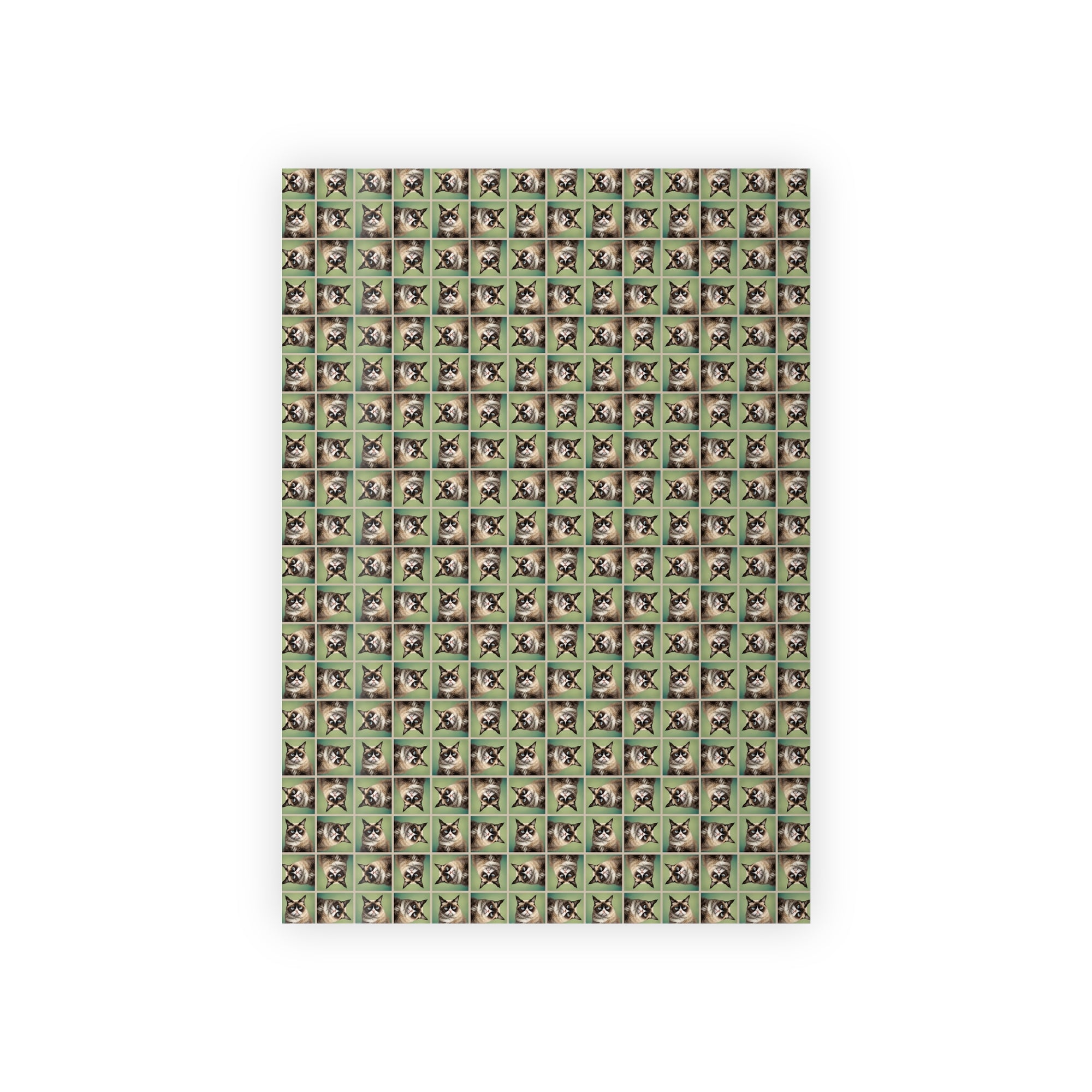 Whimsical Irritable Cat Gift Wrapping Paper Roll - Perfect for Animal Lovers