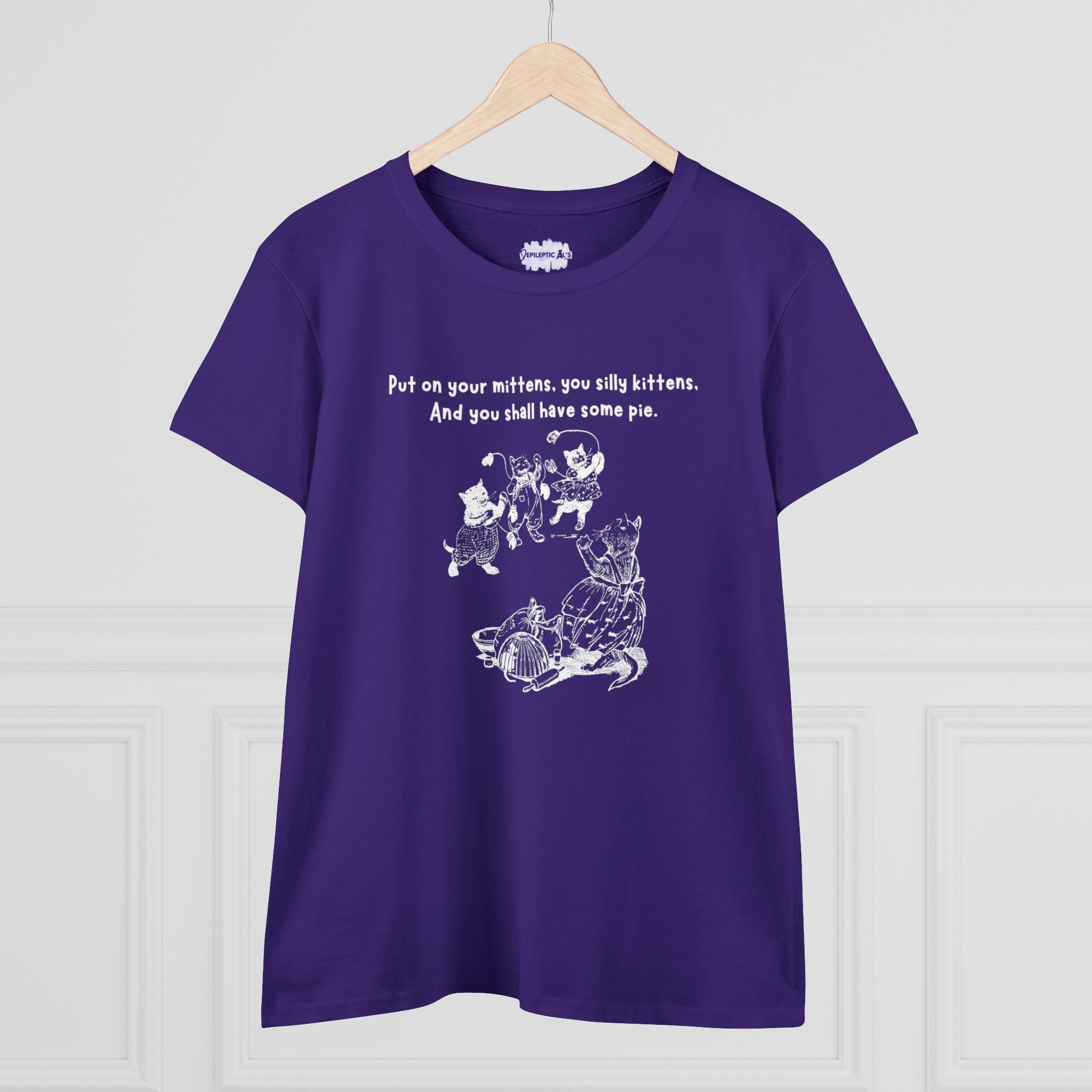 Kittens and Mittens Women's Midweight Cotton Tee - T - Shirt - Epileptic Al’s Shop