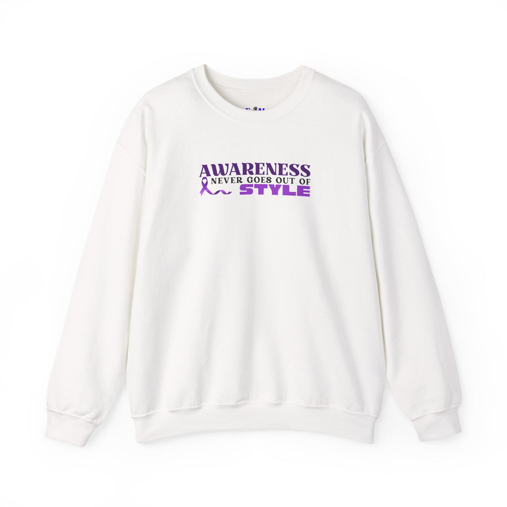 “Awareness Never Goes Out of Style” Embroidered Sweatshirt