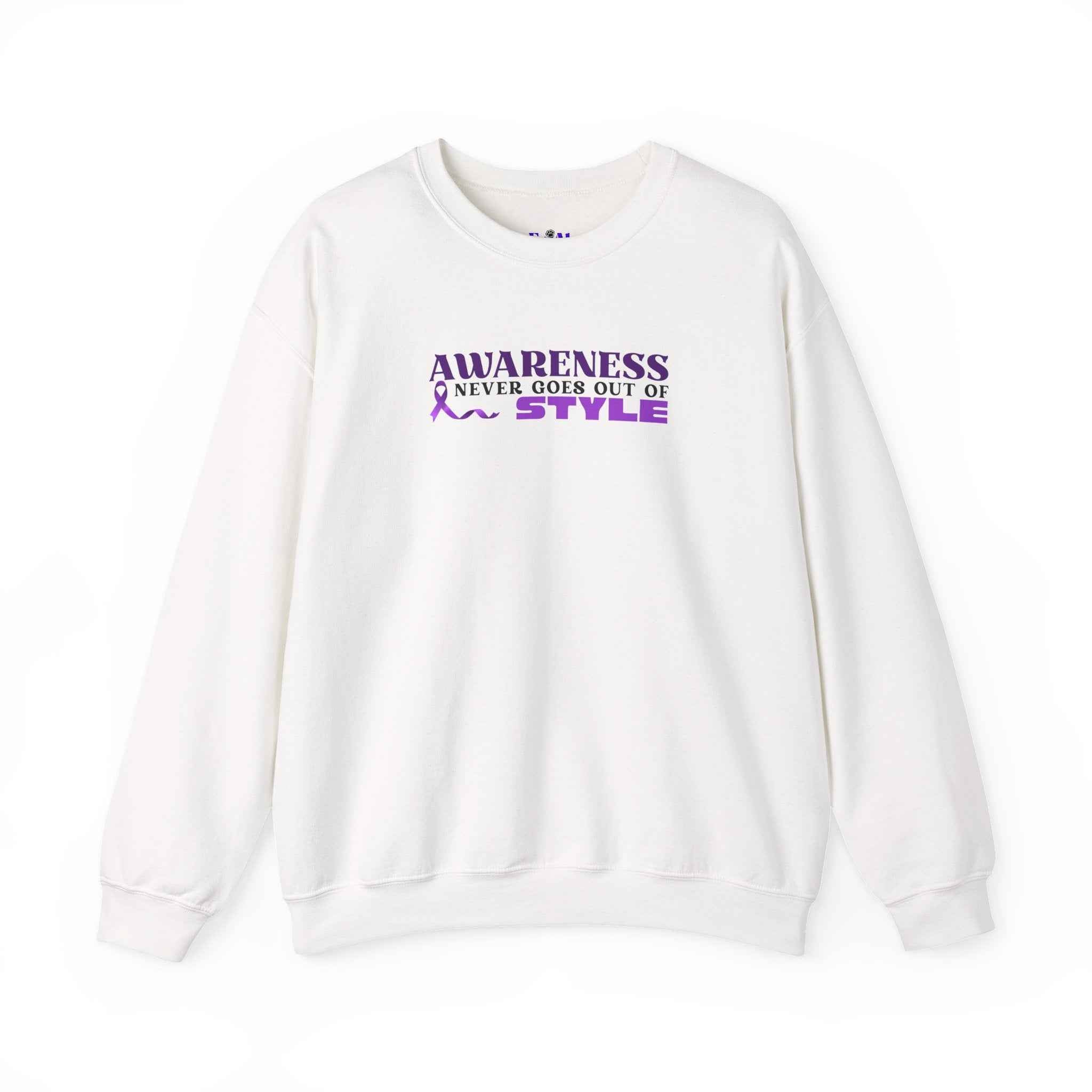 “Awareness Never Goes Out of Style” Embroidered Sweatshirt