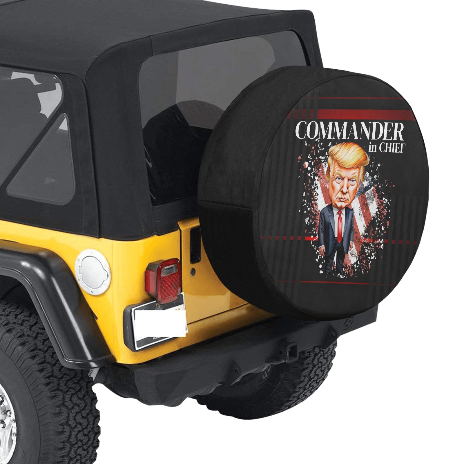 Commander in Chief Spare Tire Cover (Large)(17")