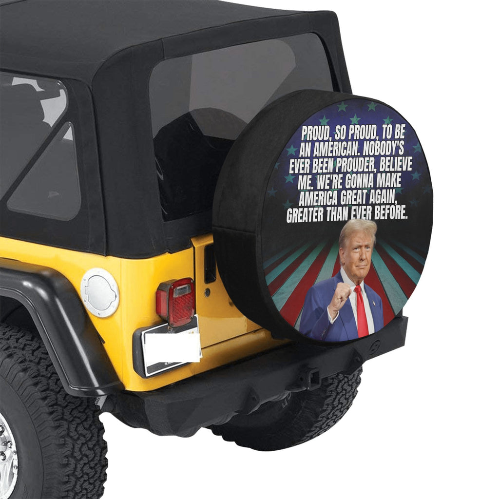 Trump Proud to be American Spare Tire Cover (Small)(15")