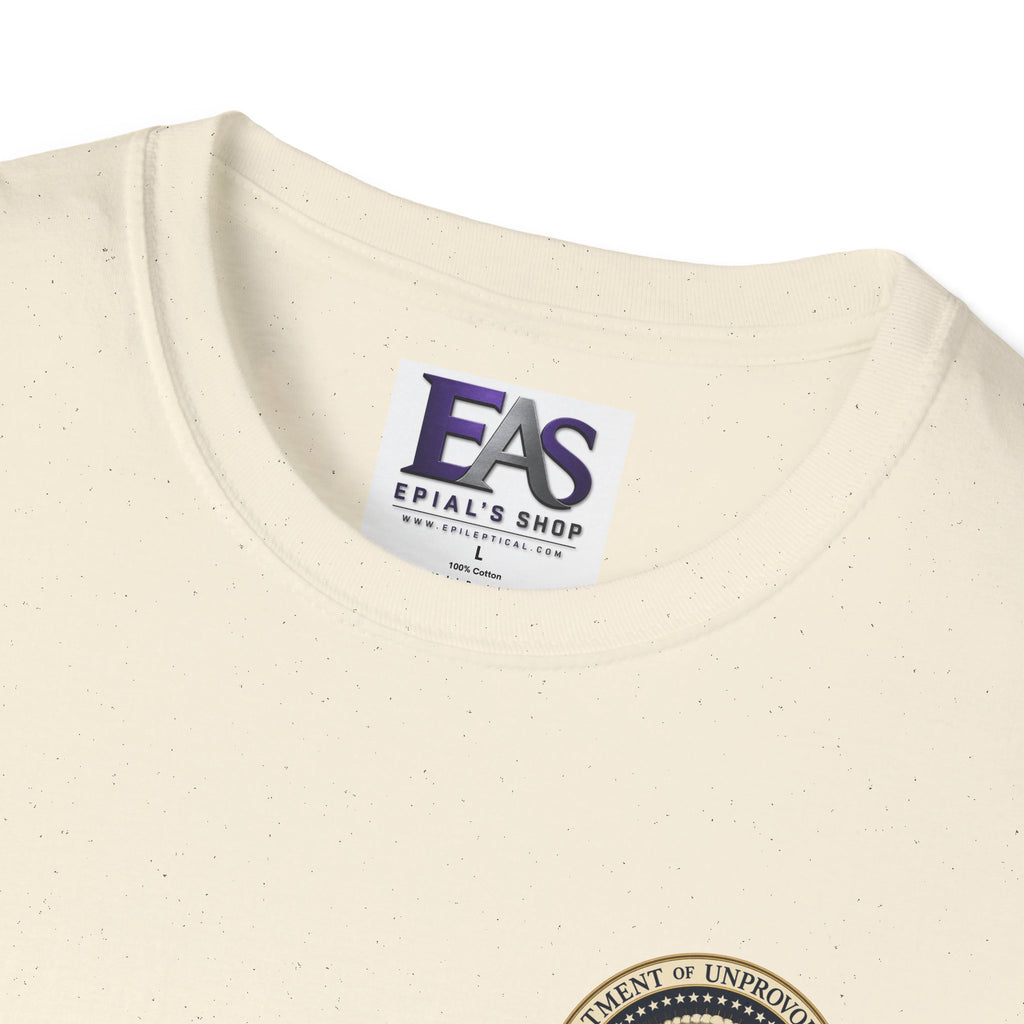 Department of Unprovoked Zoomies Cat T-Shirt | Faux Government Seal Tee