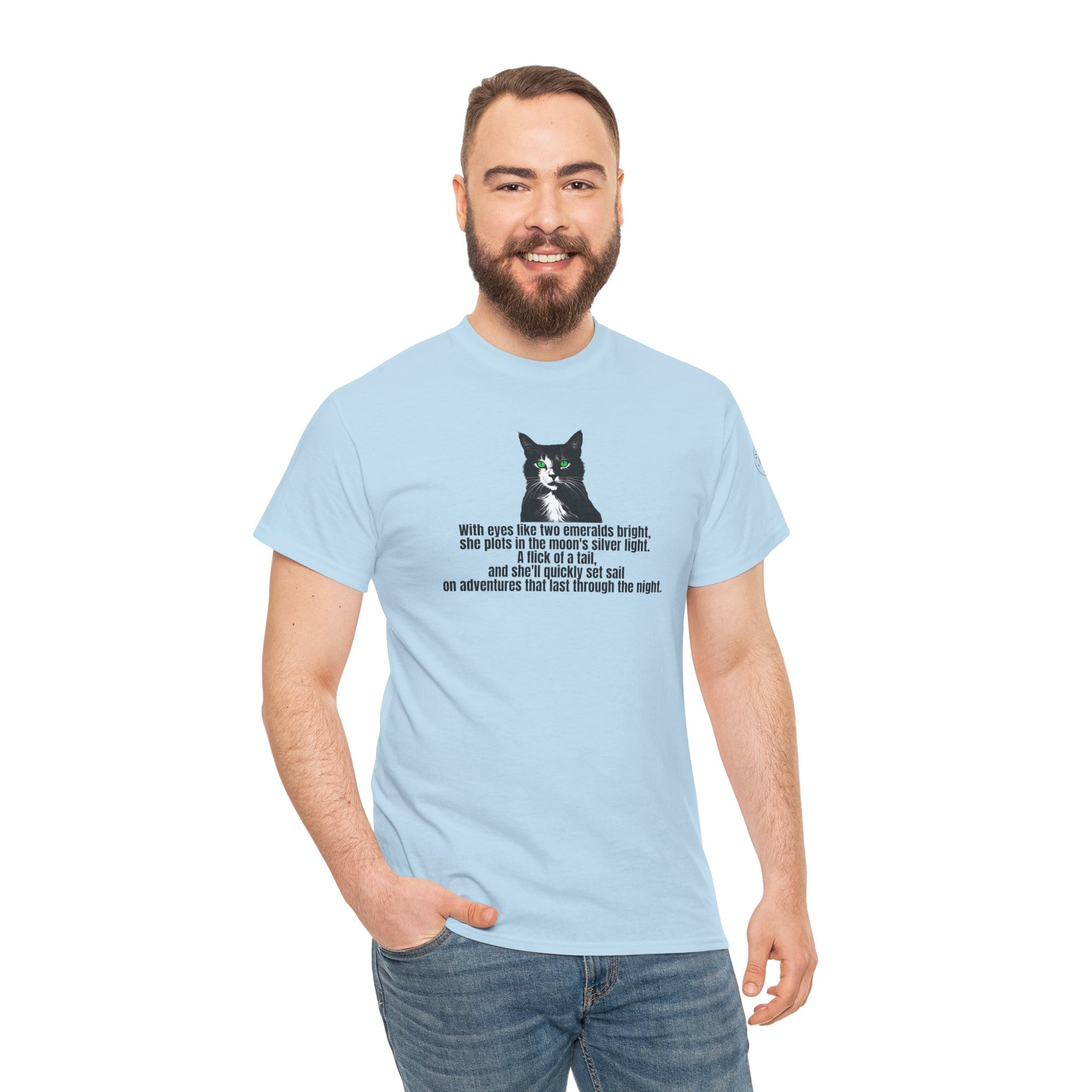 Emerald Eyed Mischief Unisex Heavy Cotton Tee