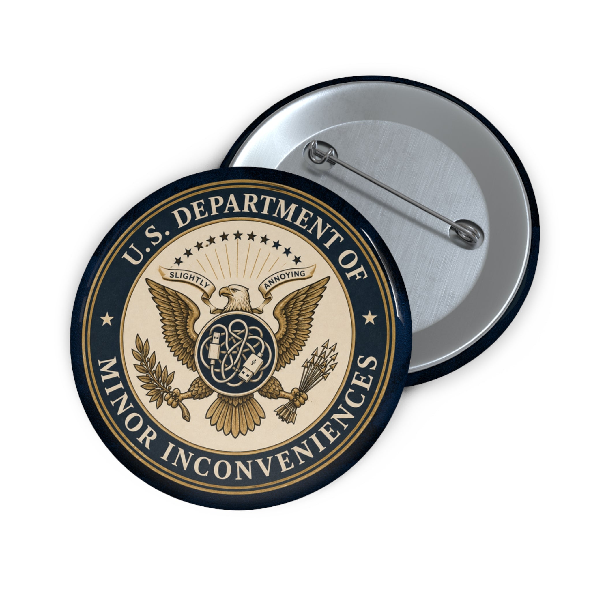 U.S. Department of Minor Inconveniences Pinback Button