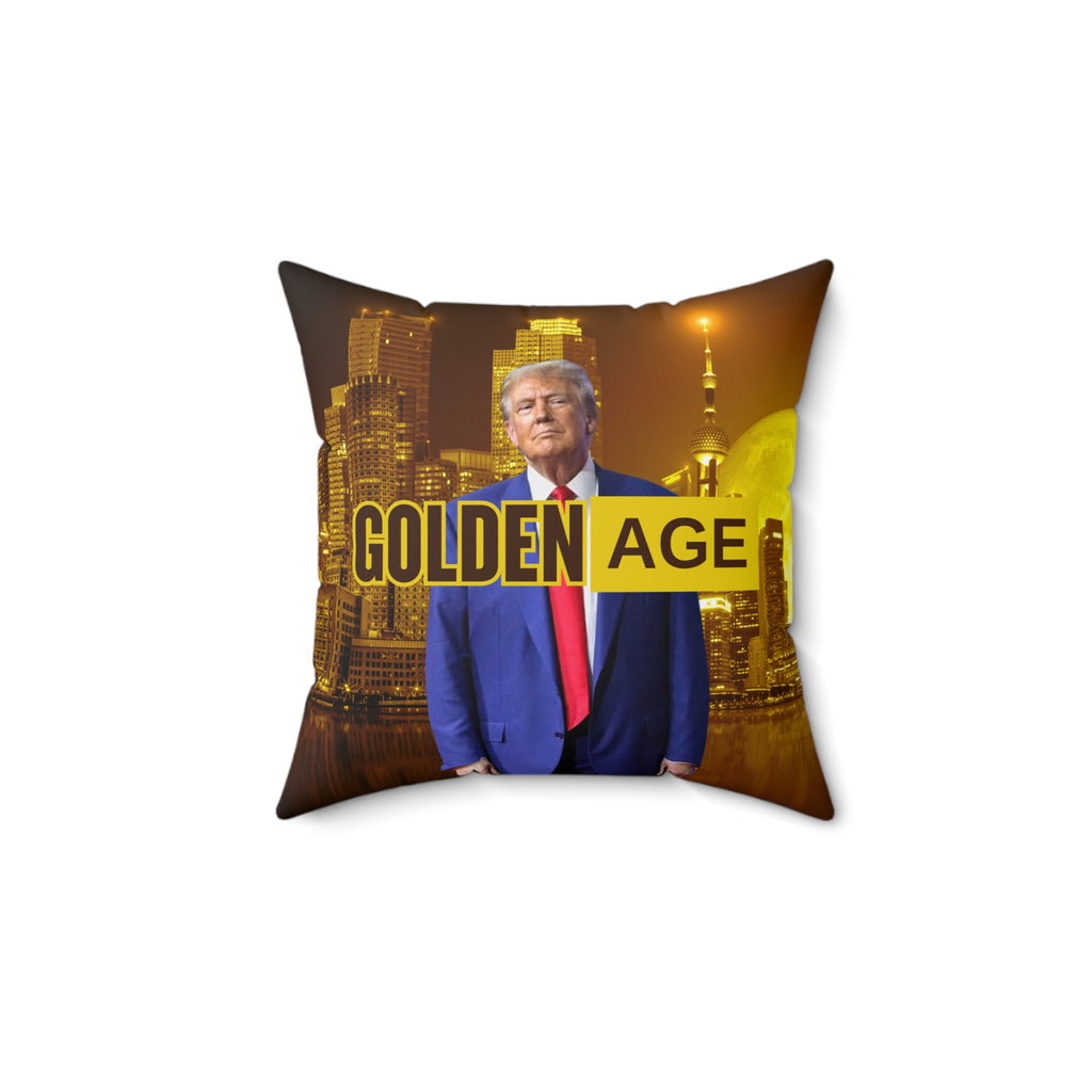 Trump Golden Age Spun Polyester Square Pillow