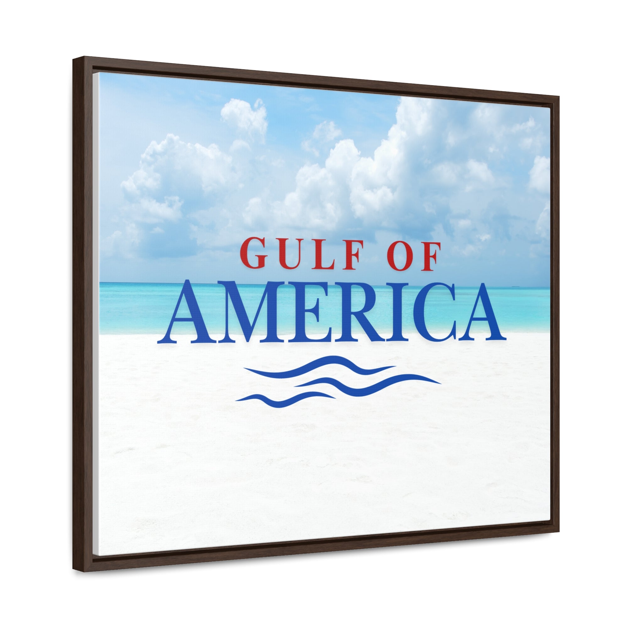 American Gulf Canvas Wrap - Coastal Wall Art for Beach Lovers