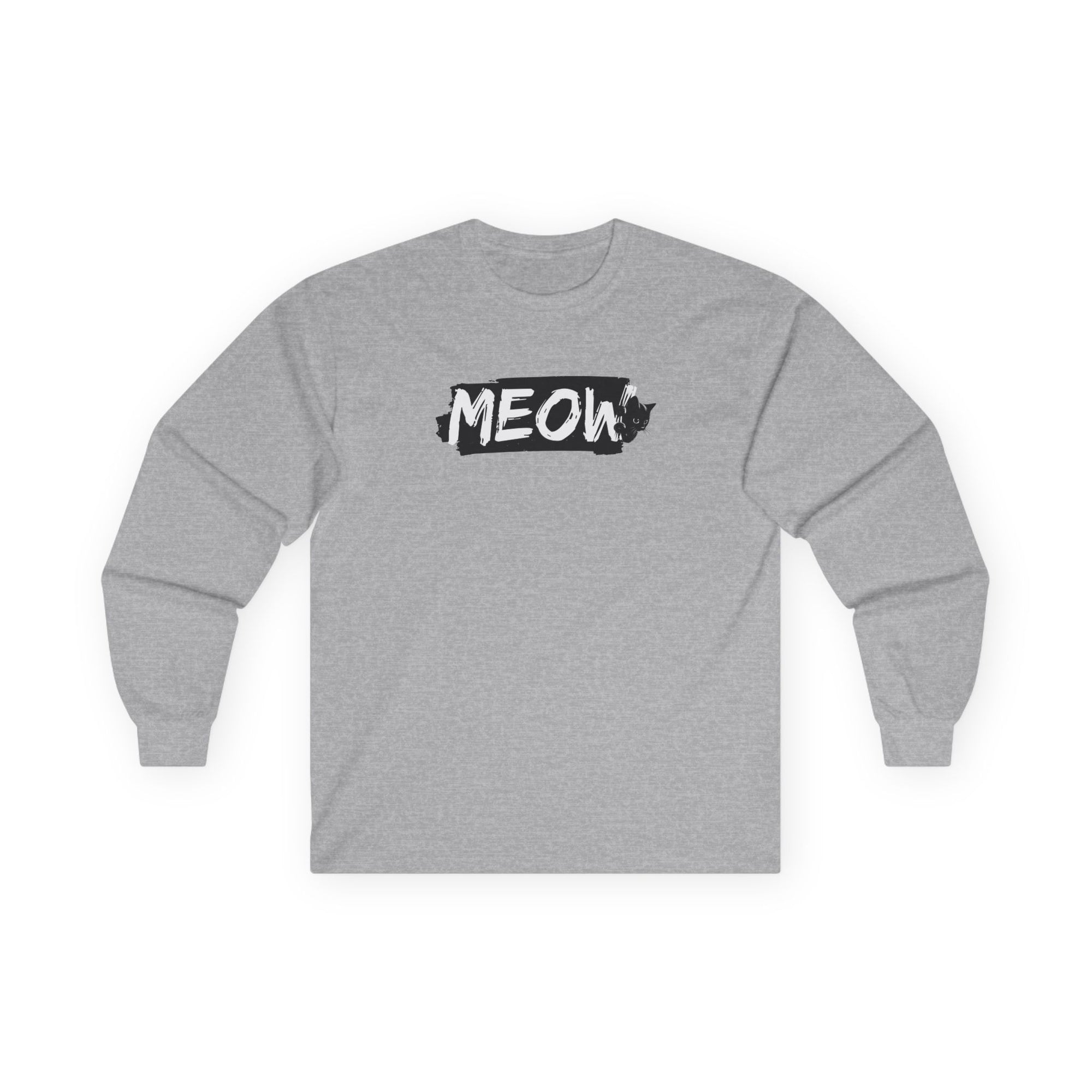 Grungy Meow Long Sleeve Tee