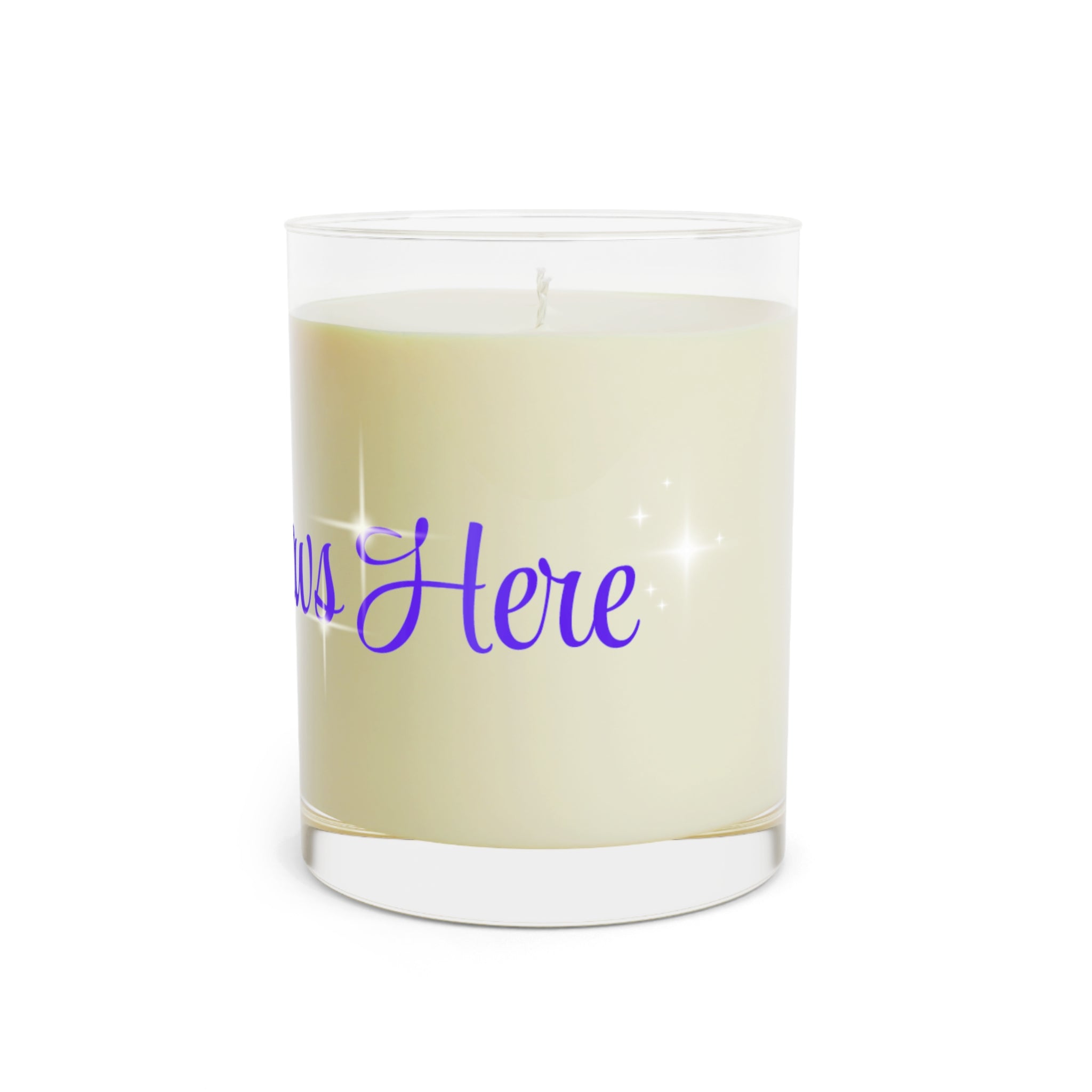 Hope Glows Here | Purple Ribbon Awareness Candle