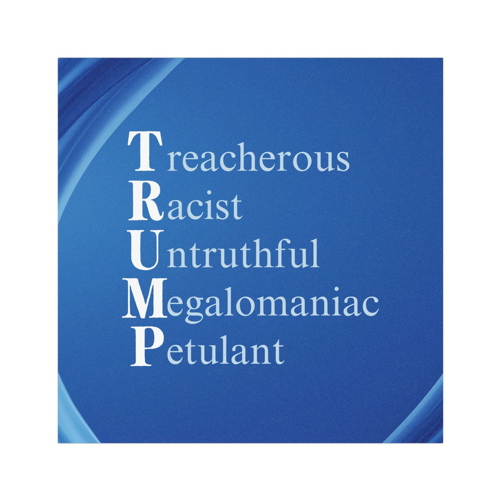 Anti-Trump Acronym Design Bumper Magnet Printify