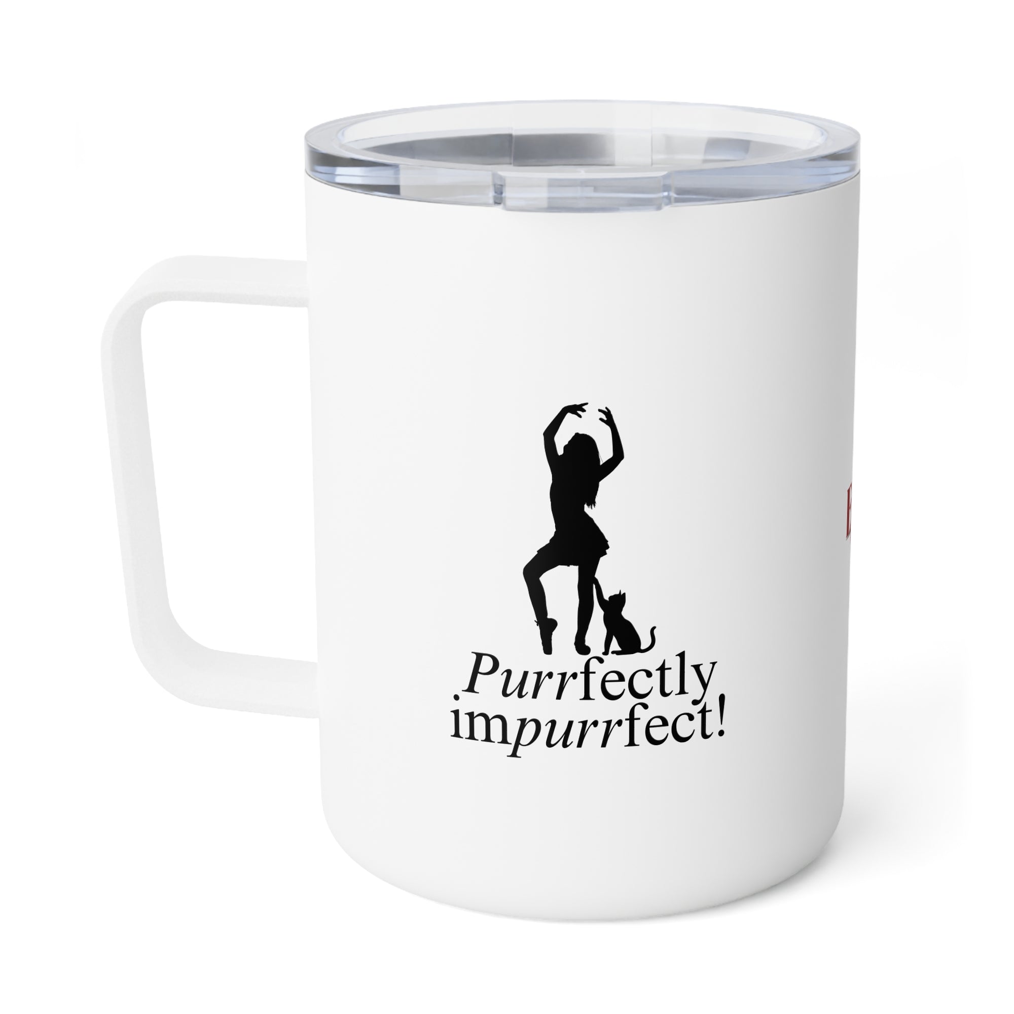 Purrfectly Impurrfect Insulated Coffee Mug, 10oz