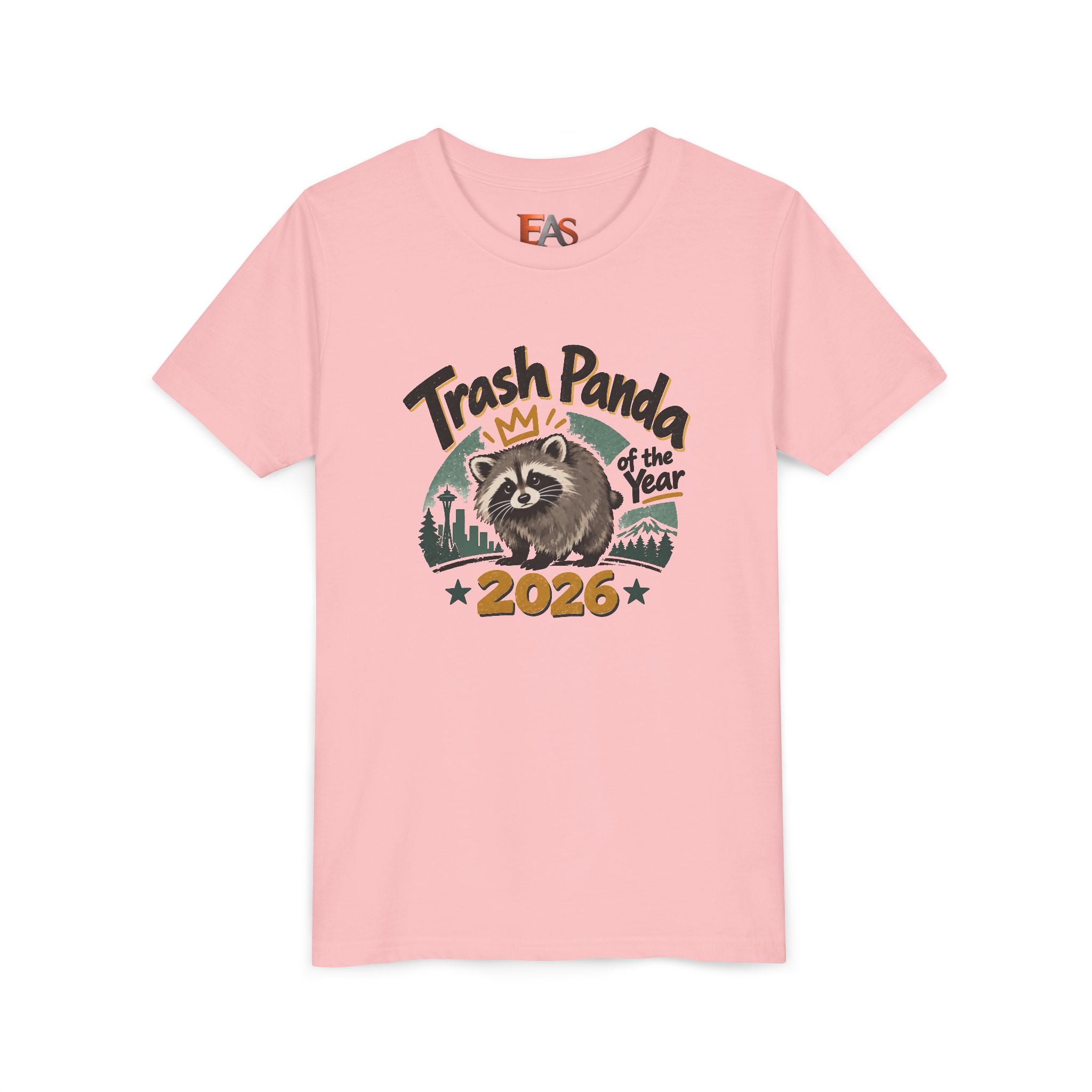 Trash Panda of the Year 2026 Youth T-Shirt | Jimothy-Inspired Raccoon Tee