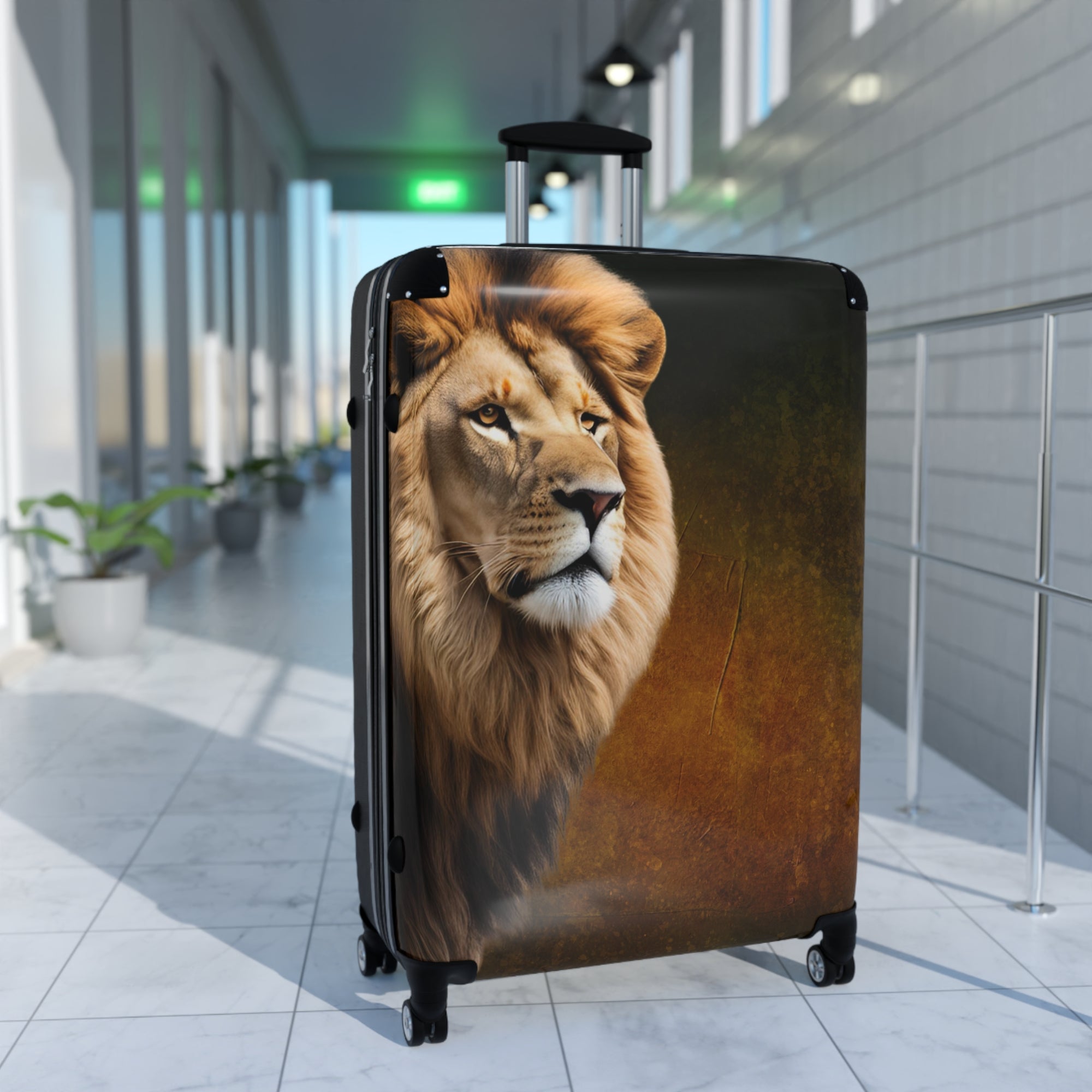 Travel Roaring Lion Suitcase - Stylish Luggage for Adventurers